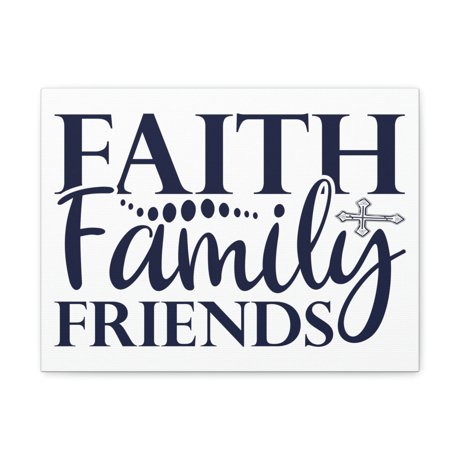 Scripture Walls Faith, Family, Friends Matthew 12:50 Christian Wall Art Print Ready to Hang Unframed-Express Your Love Gifts