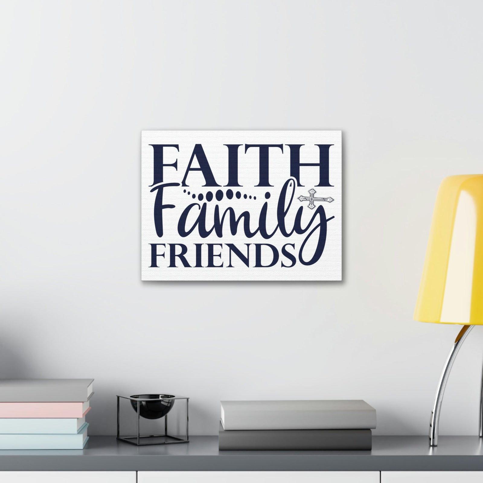 Scripture Walls Faith, Family, Friends Matthew 12:50 Christian Wall Art Print Ready to Hang Unframed-Express Your Love Gifts
