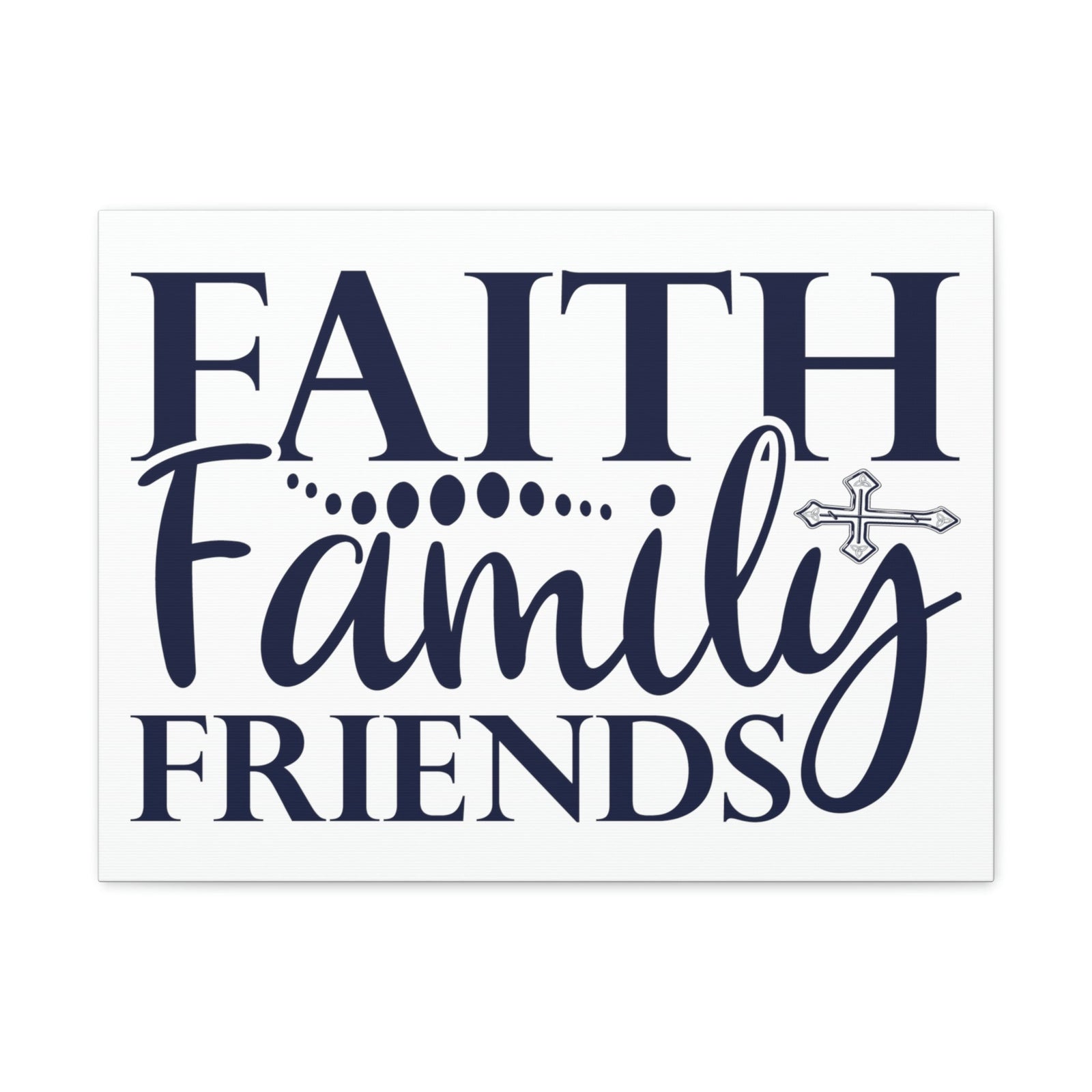 Scripture Walls Faith, Family, Friends Matthew 12:50 Christian Wall Art Print Ready to Hang Unframed-Express Your Love Gifts