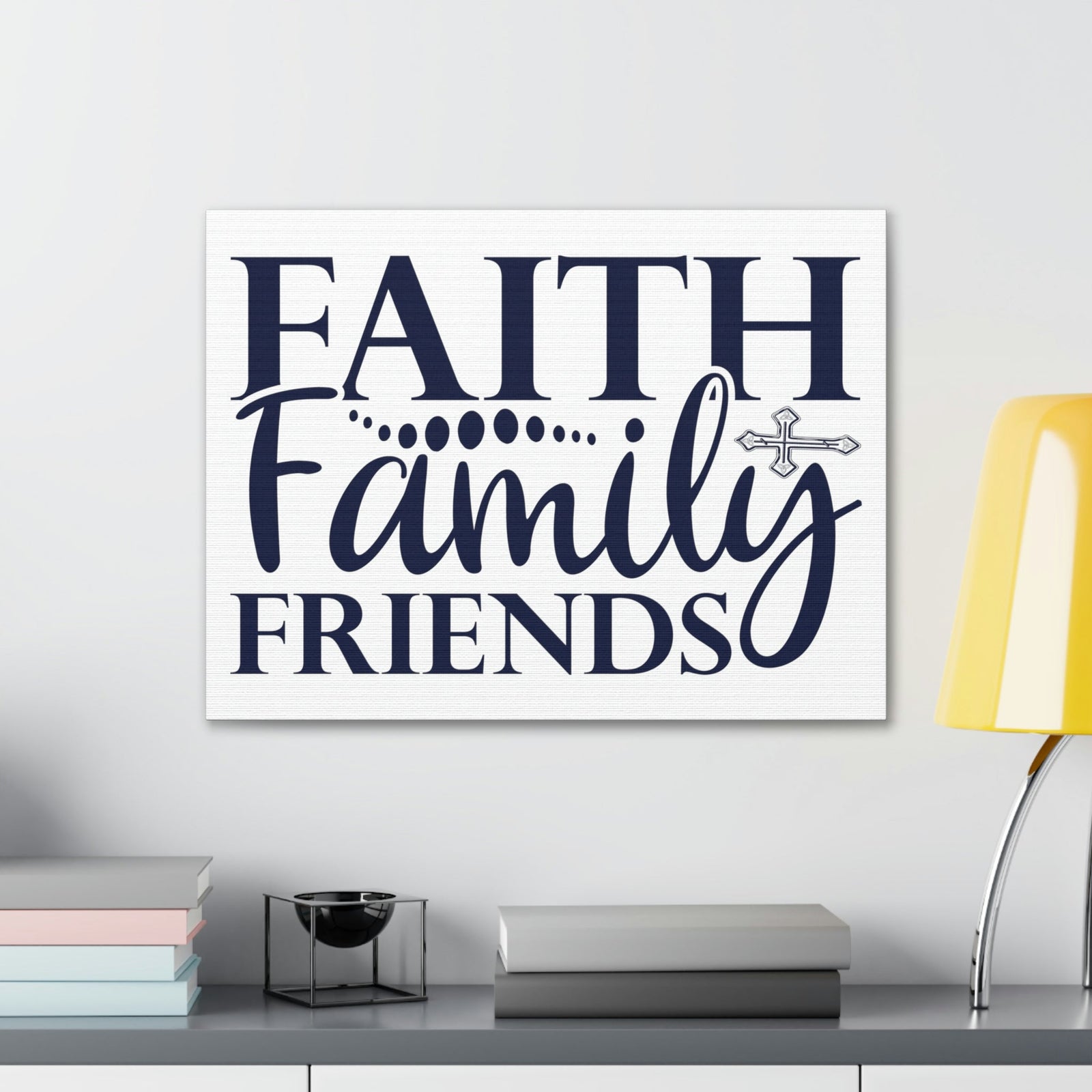 Scripture Walls Faith, Family, Friends Matthew 12:50 Christian Wall Art Print Ready to Hang Unframed-Express Your Love Gifts