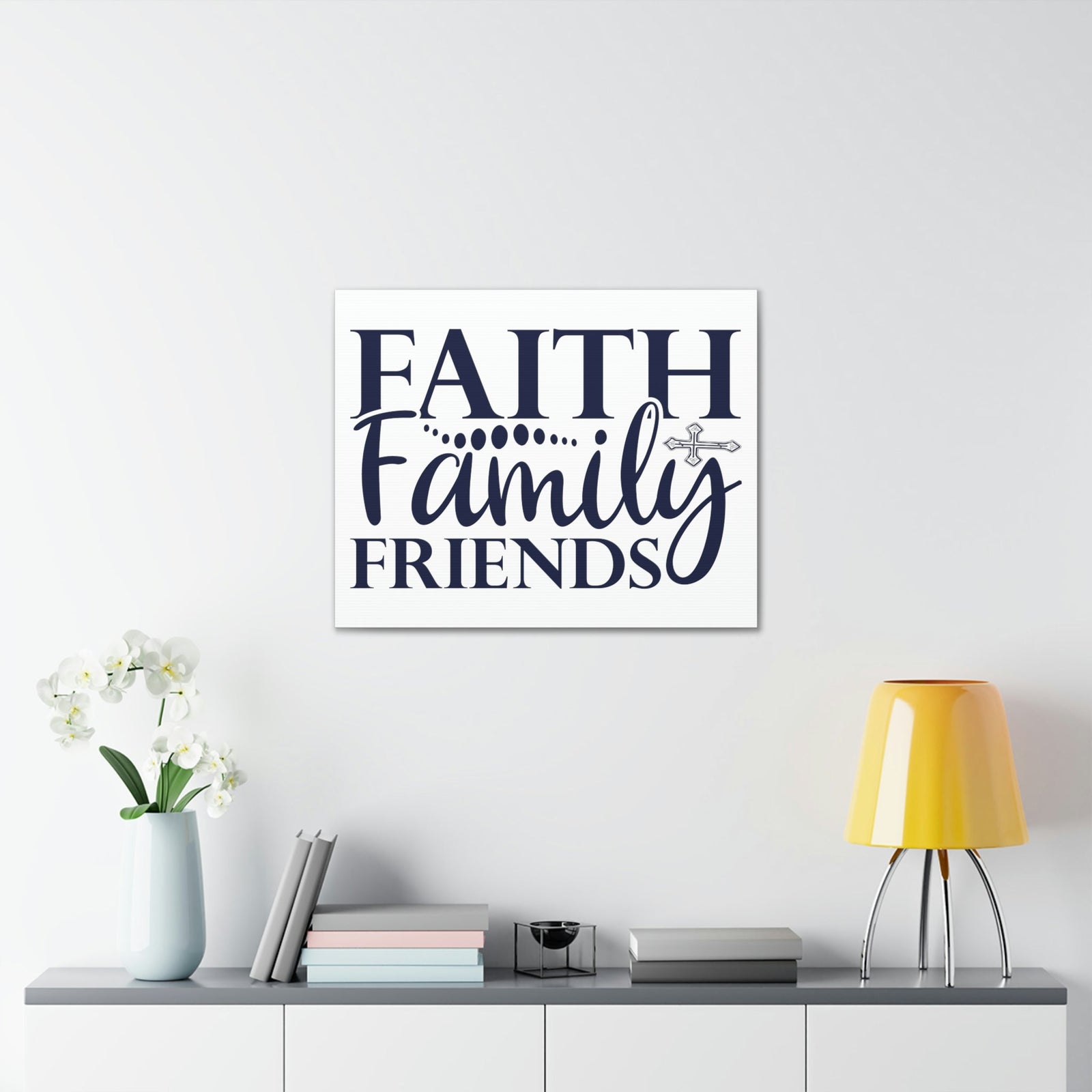 Scripture Walls Faith, Family, Friends Matthew 12:50 Christian Wall Art Print Ready to Hang Unframed-Express Your Love Gifts