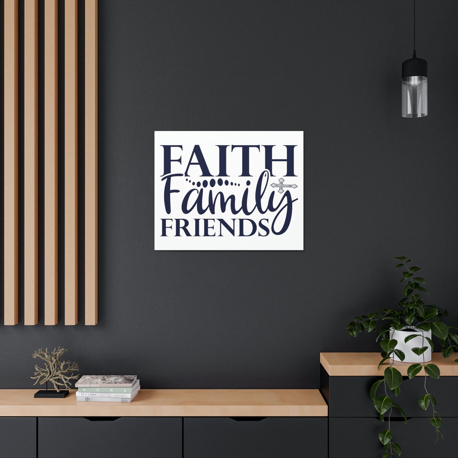 Scripture Walls Faith, Family, Friends Matthew 12:50 Christian Wall Art Print Ready to Hang Unframed-Express Your Love Gifts