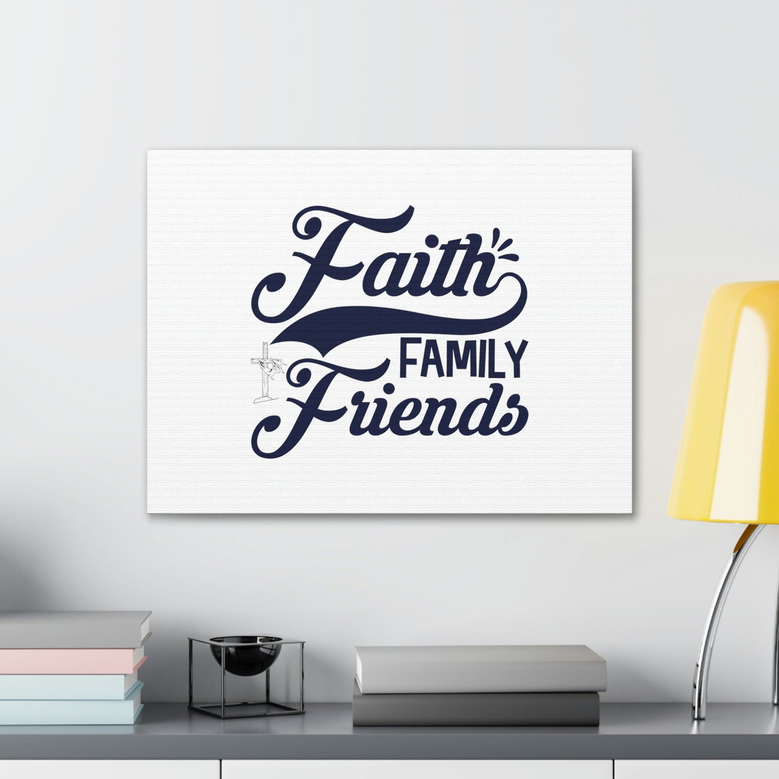 Scripture Walls Faith Family Friends Proverbs 27:17 Blue Swish Christian Wall Art Bible Verse Print Ready to Hang Unframed-Express Your Love Gifts