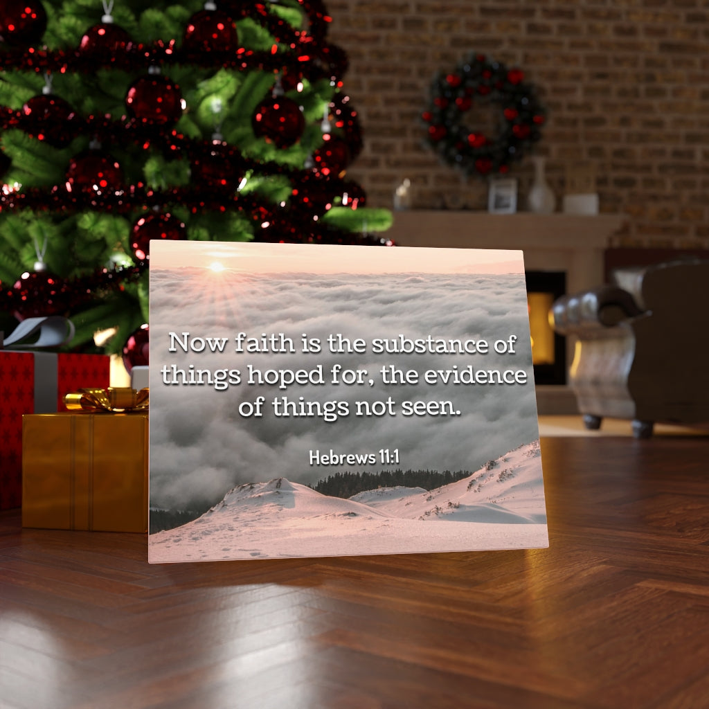 Scripture Walls Faith Hebrews 11:1 Bible Verse Canvas Christian Wall Art Ready to Hang Unframed-Express Your Love Gifts