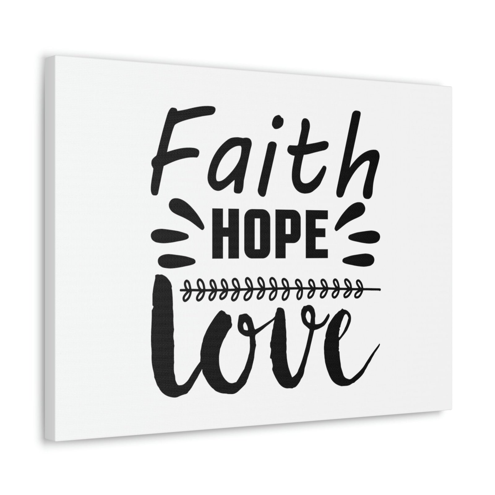 Scripture Walls Faith, Hope, And Love 1 Corinthians 13:13 Christian Wall Art Bible Verse Print Ready to Hang Unframed-Express Your Love Gifts