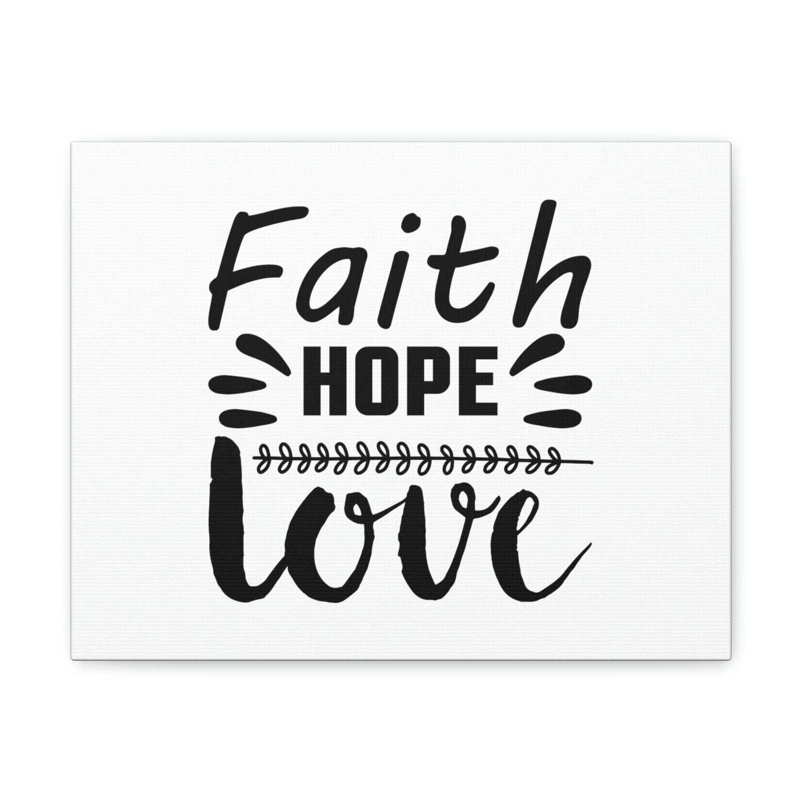 Scripture Walls Faith, Hope, And Love 1 Corinthians 13:13 Christian Wall Art Bible Verse Print Ready to Hang Unframed-Express Your Love Gifts