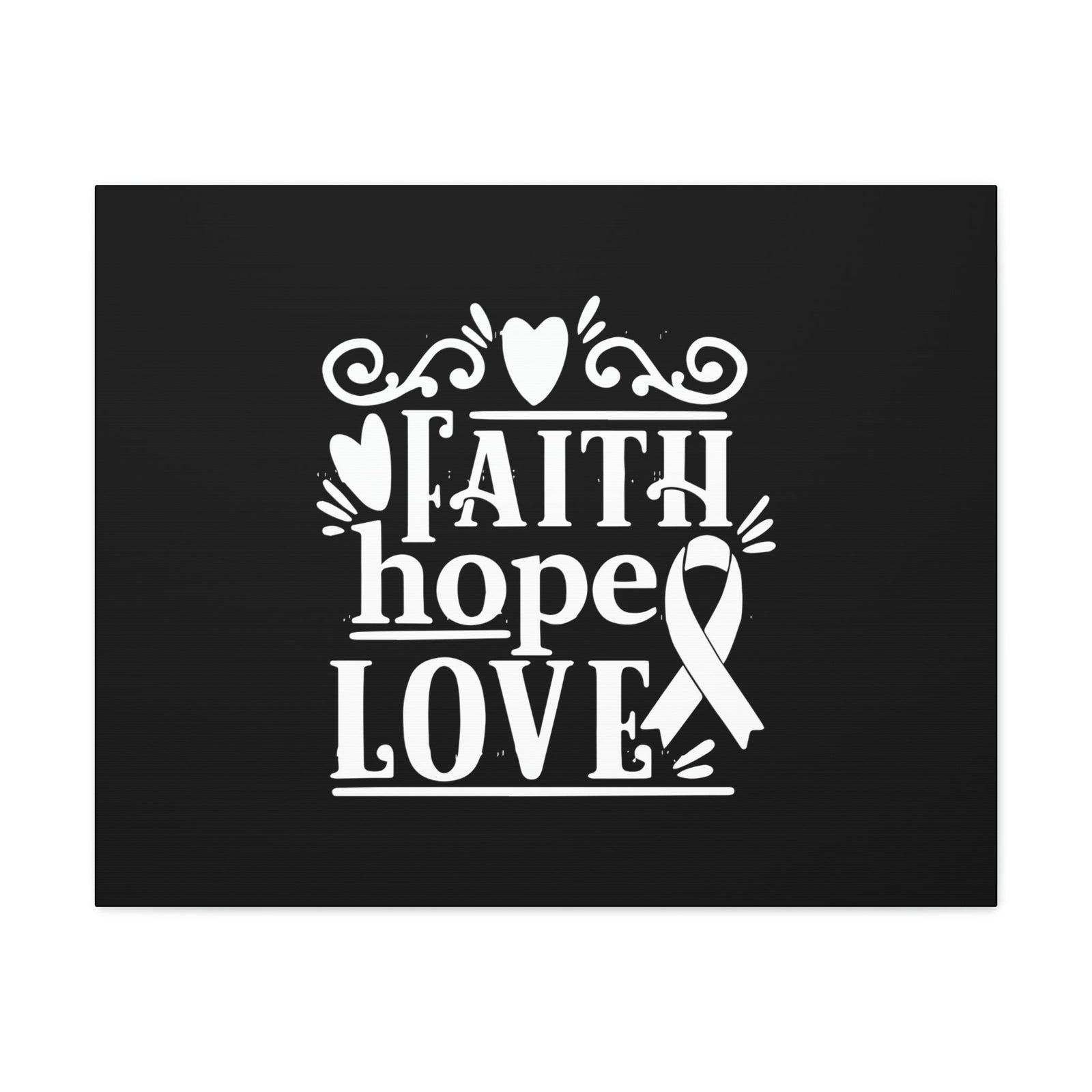 Scripture Walls Faith, Hope And Love 1 Corinthians 13:13 Ribbon & Heart Christian Wall Art Bible Verse Print Ready to Hang Unframed-Express Your Love Gifts