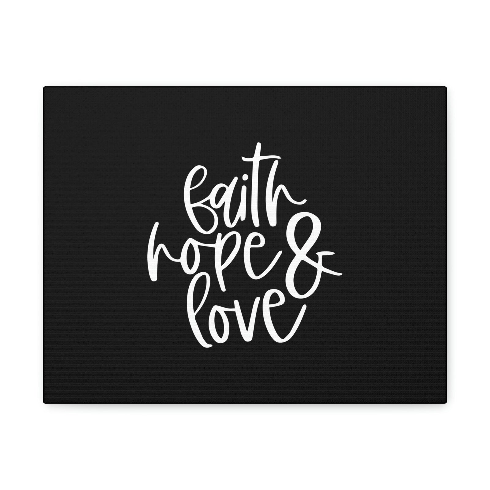Scripture Walls Faith, Hope And Love 1 Corinthians 13:13 White Christian Wall Art Bible Verse Print Ready to Hang Unframed-Express Your Love Gifts