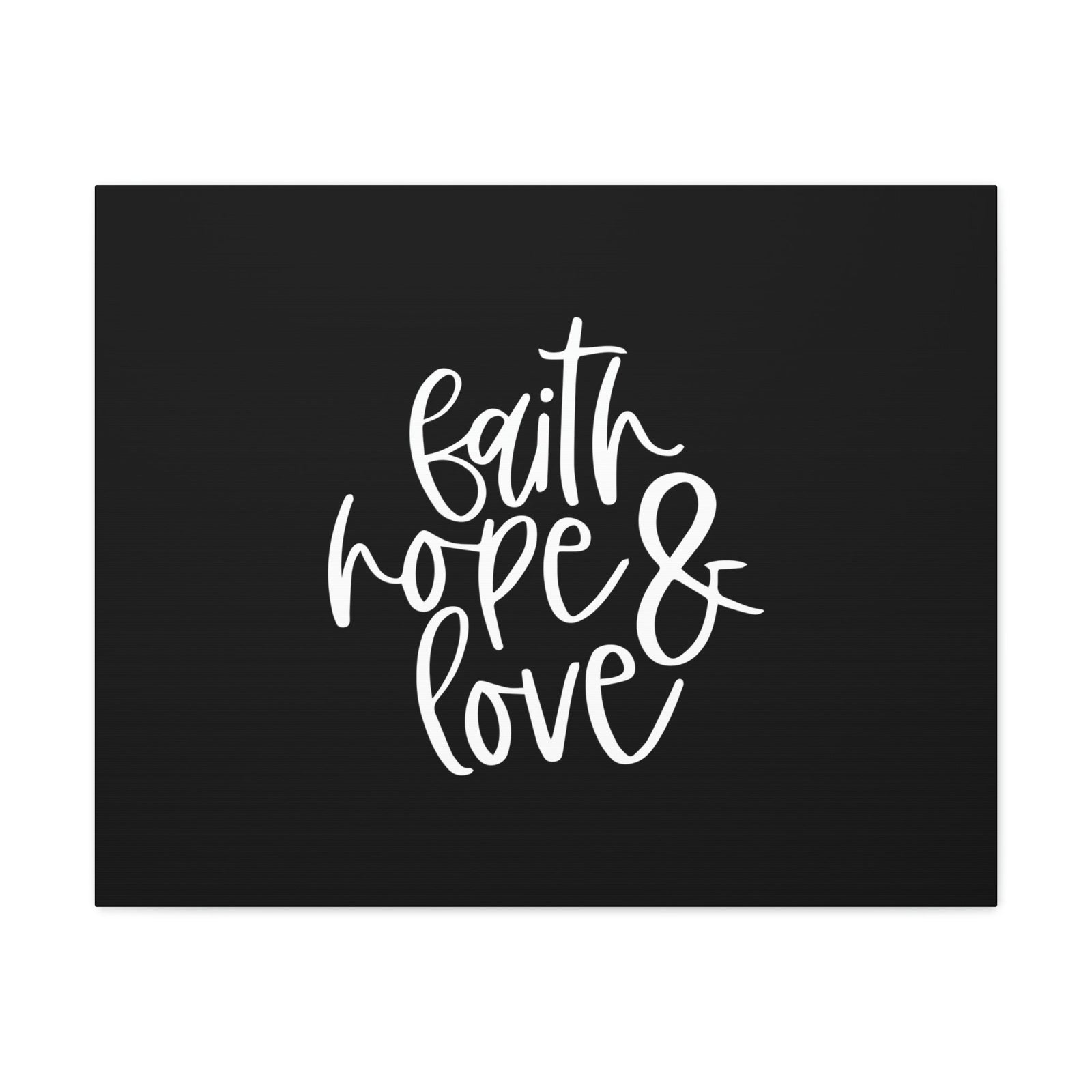 Scripture Walls Faith, Hope And Love 1 Corinthians 13:13 White Christian Wall Art Bible Verse Print Ready to Hang Unframed-Express Your Love Gifts
