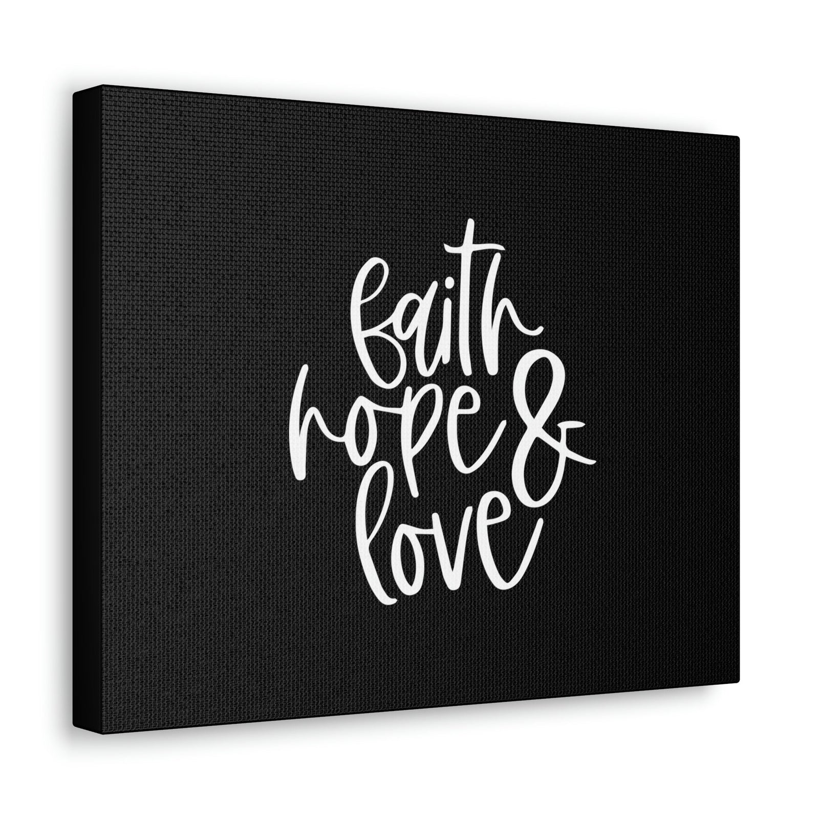 Scripture Walls Faith, Hope And Love 1 Corinthians 13:13 White Christian Wall Art Bible Verse Print Ready to Hang Unframed-Express Your Love Gifts
