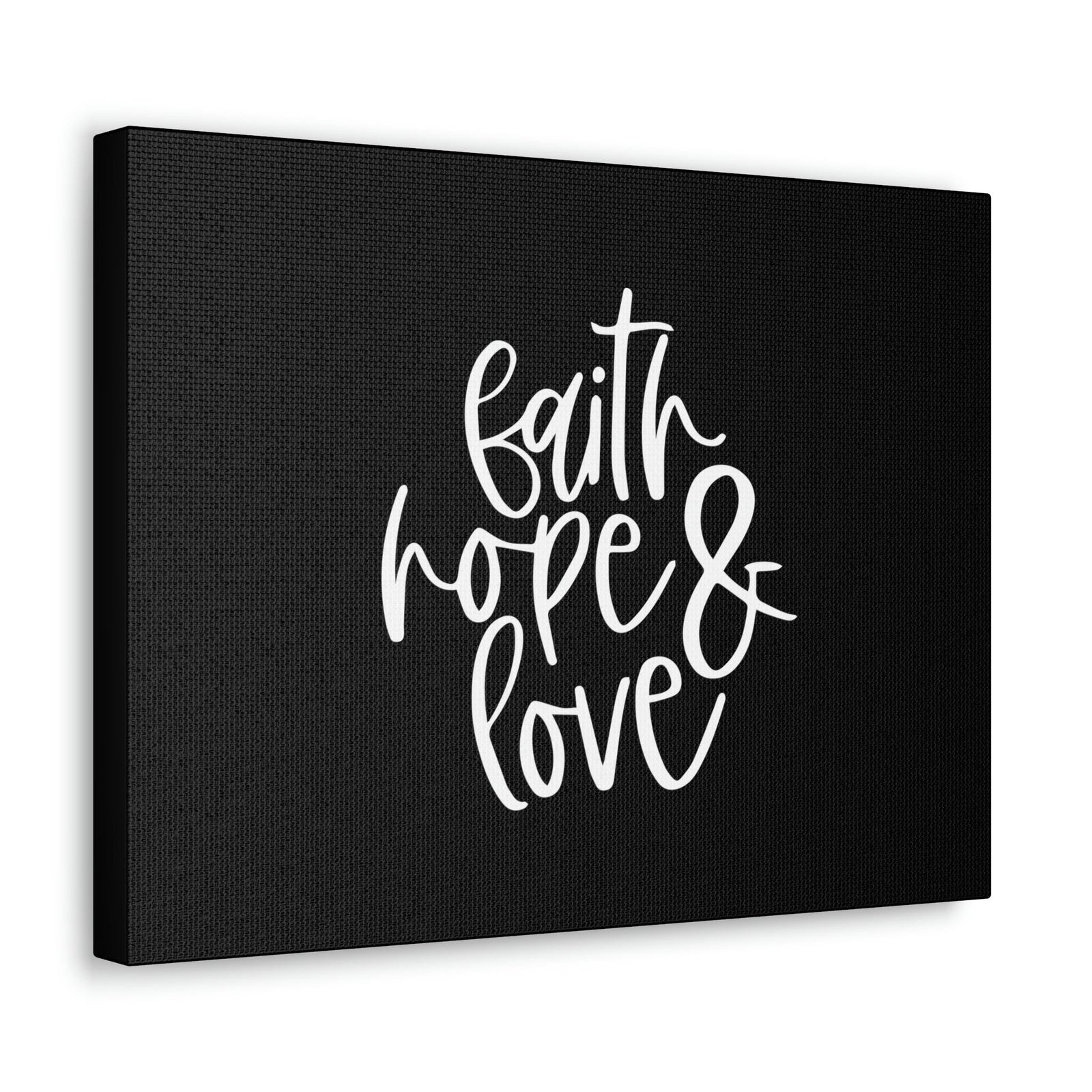Scripture Walls Faith, Hope And Love 1 Corinthians 13:13 White Christian Wall Art Bible Verse Print Ready to Hang Unframed-Express Your Love Gifts