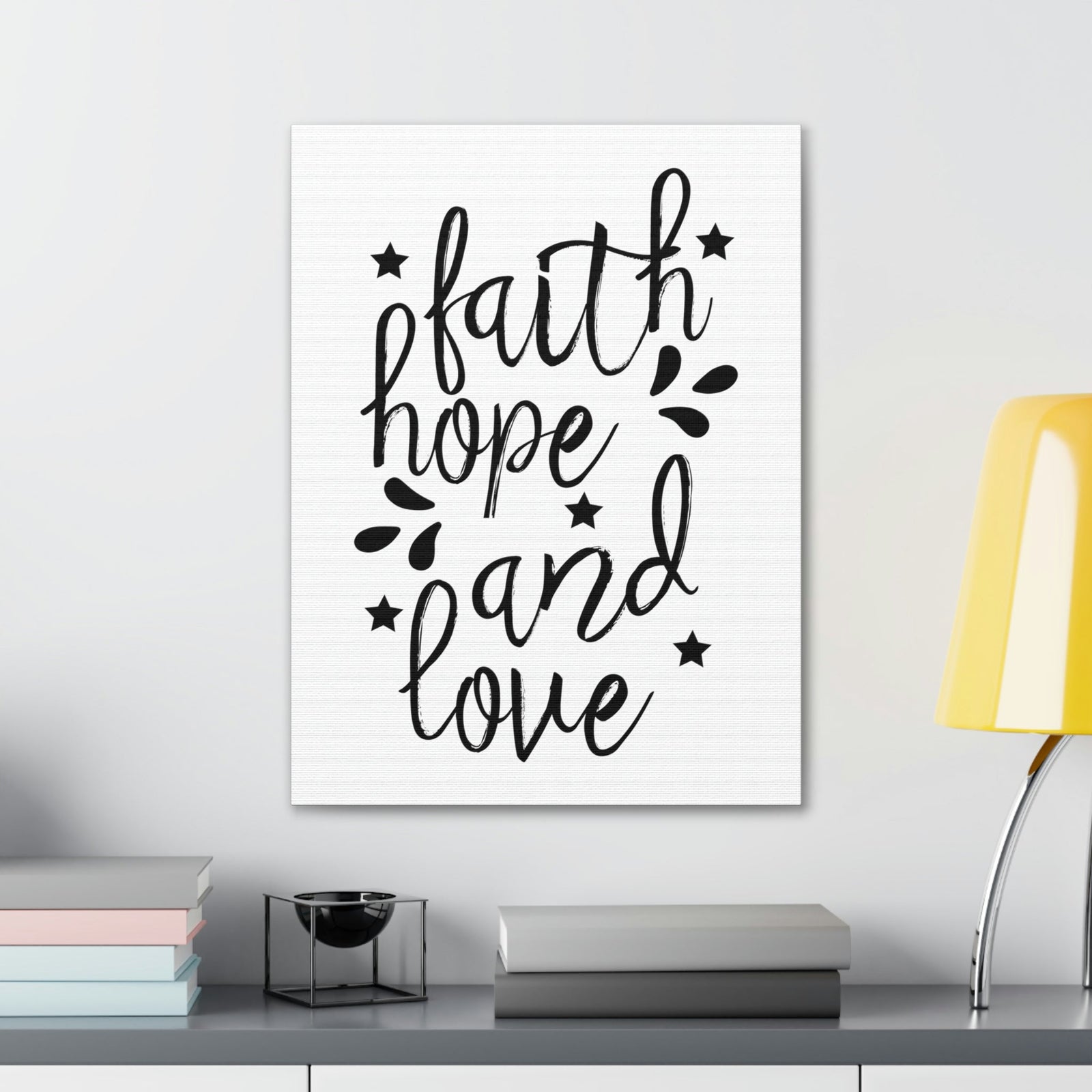 Scripture Walls Faith Hope And Love 1 Corinthians 13:7 Christian Wall Art Print Ready to Hang Unframed-Express Your Love Gifts