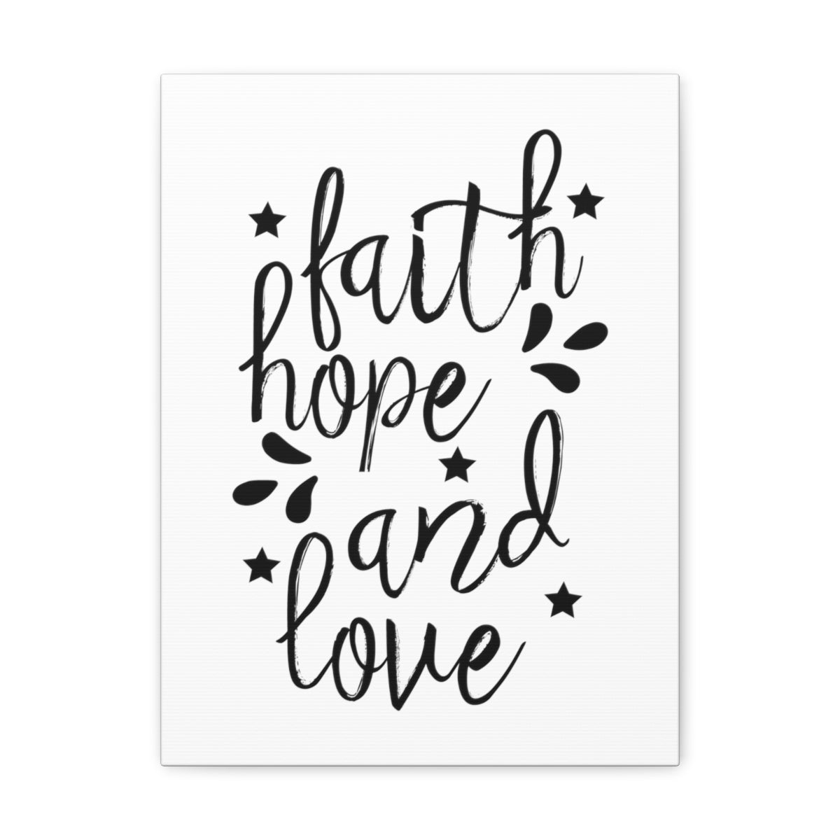 Scripture Walls Faith Hope And Love Ephesians 3:17 Christian Wall Art Print Ready to Hang Unframed-Express Your Love Gifts