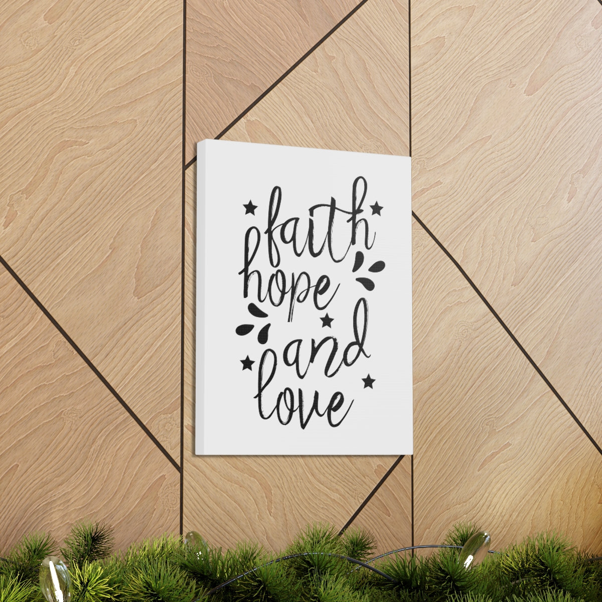 Scripture Walls Faith Hope And Love Ephesians 3:17 Christian Wall Art Print Ready to Hang Unframed-Express Your Love Gifts