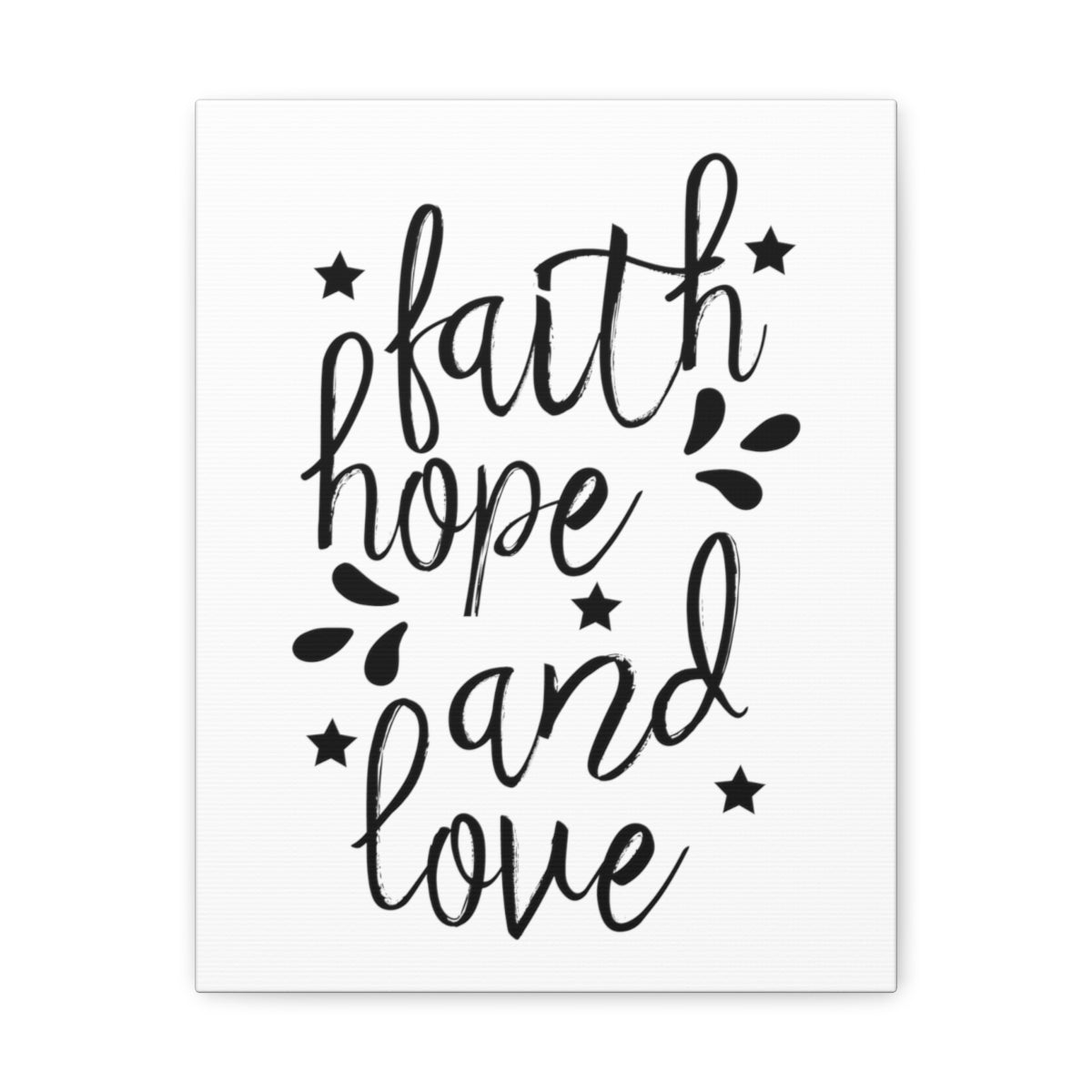 Scripture Walls Faith Hope And Love Ephesians 3:17 Christian Wall Art Print Ready to Hang Unframed-Express Your Love Gifts