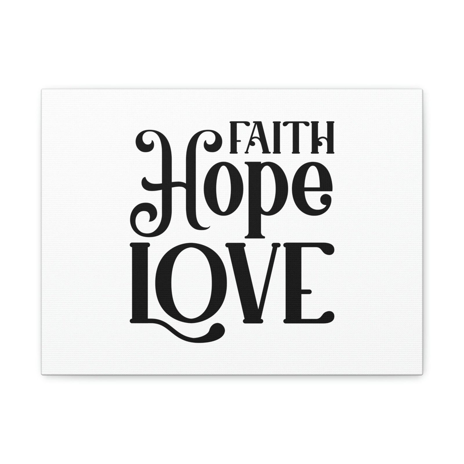 Scripture Walls Faith, Hope, Love 1 Corinthians 13:13 Christian Wall Art Bible Verse Print Ready to Hang Unframed-Express Your Love Gifts