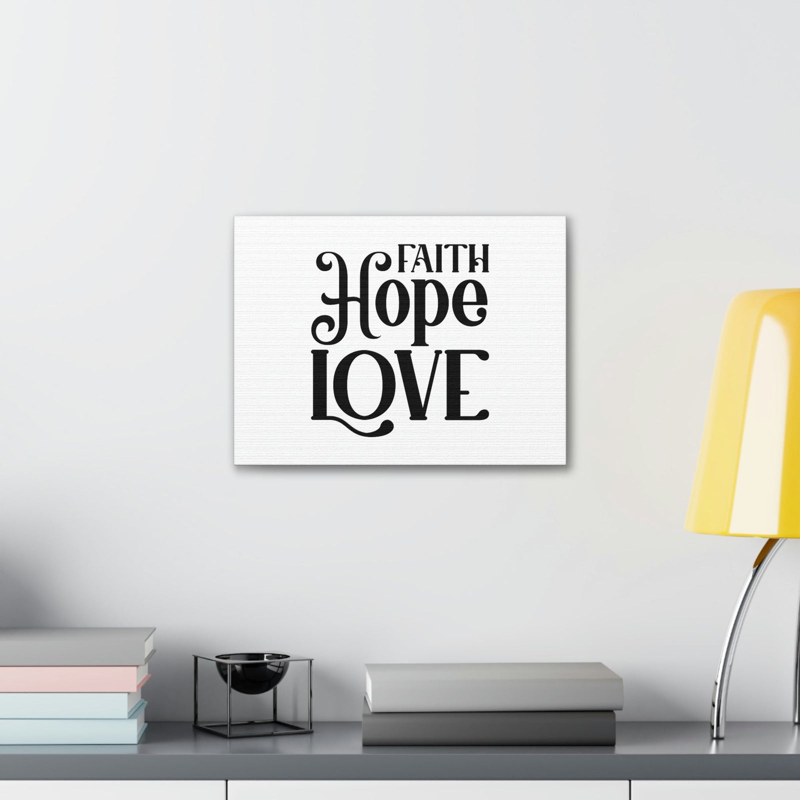 Scripture Walls Faith, Hope, Love 1 Corinthians 13:13 Christian Wall Art Bible Verse Print Ready to Hang Unframed-Express Your Love Gifts