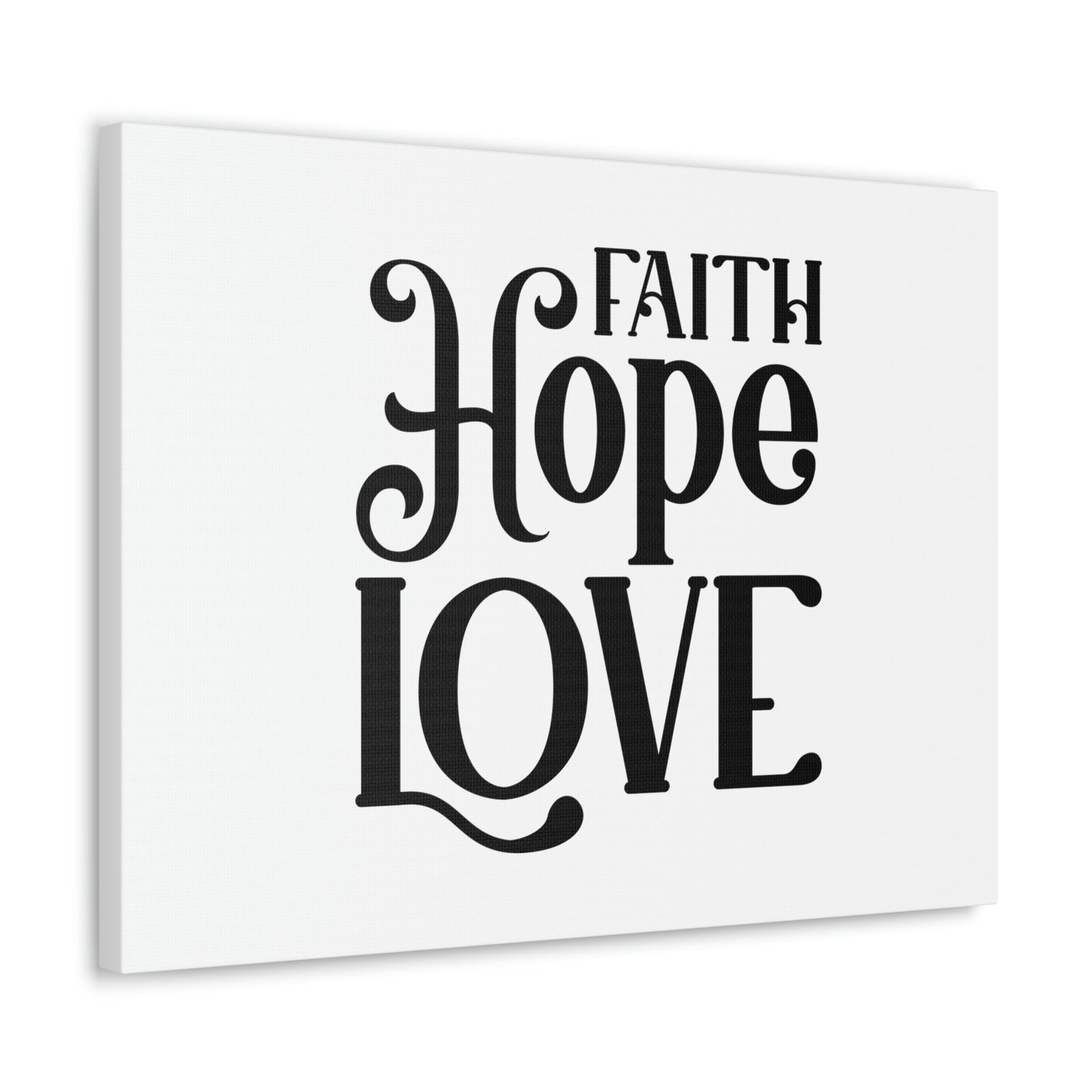 Scripture Walls Faith, Hope, Love 1 Corinthians 13:13 Christian Wall Art Bible Verse Print Ready to Hang Unframed-Express Your Love Gifts
