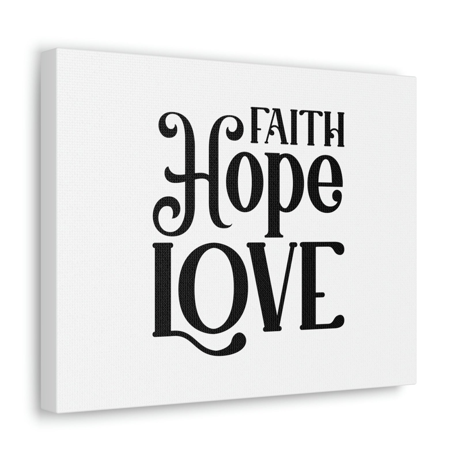 Scripture Walls Faith, Hope, Love 1 Corinthians 13:13 Christian Wall Art Bible Verse Print Ready to Hang Unframed-Express Your Love Gifts