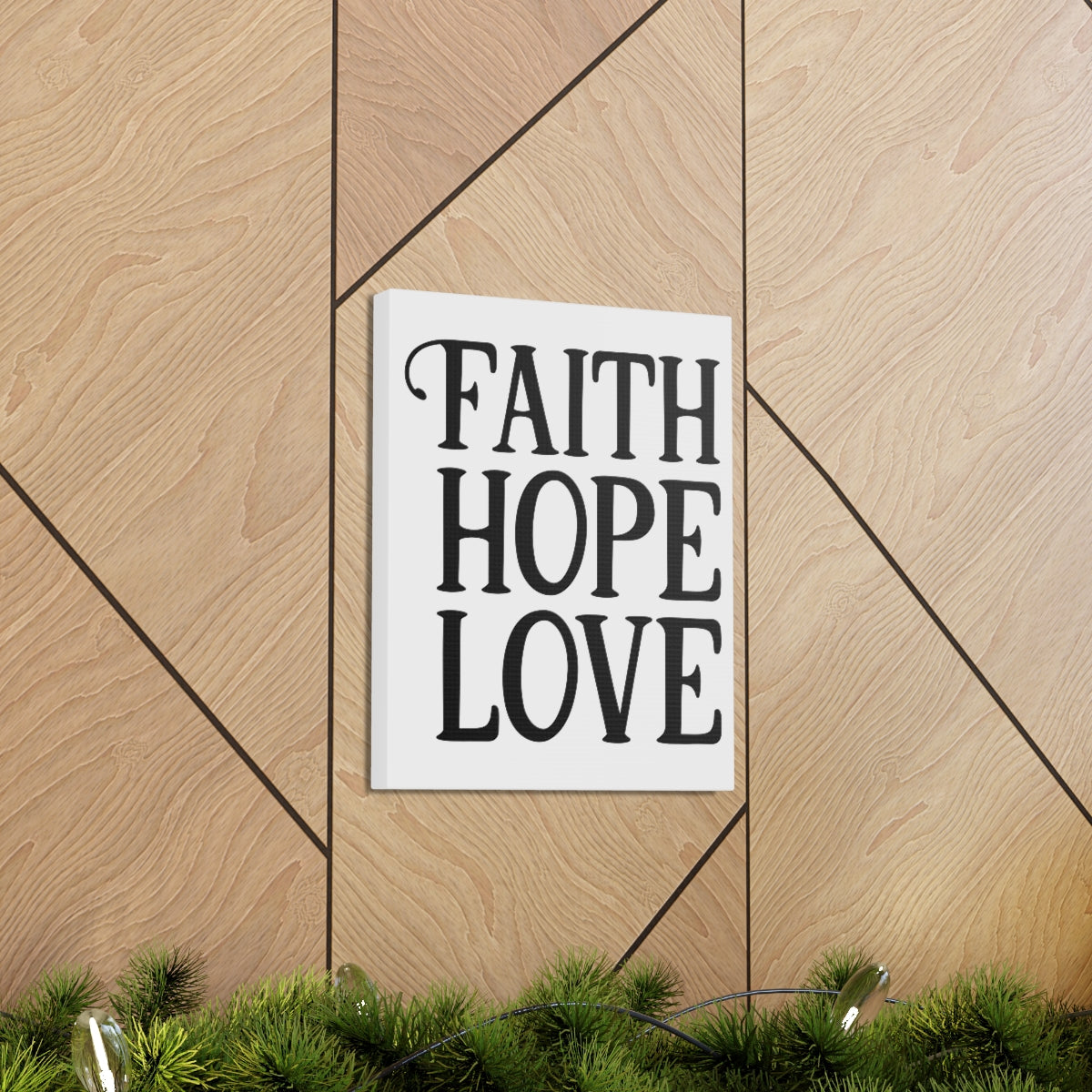 Scripture Walls Faith Hope Love 1 Corinthians 13:13 Christian Wall Art Print Ready to Hang Unframed-Express Your Love Gifts
