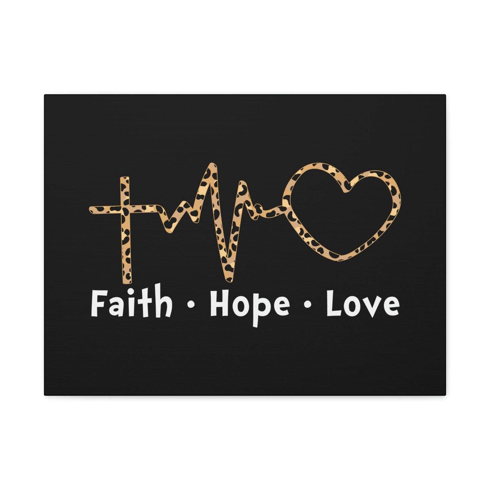 Scripture Walls Faith, Hope, Love 1 Corinthians 13:13 Heartbeart Christian Wall Art Bible Verse Print Ready to Hang Unframed-Express Your Love Gifts