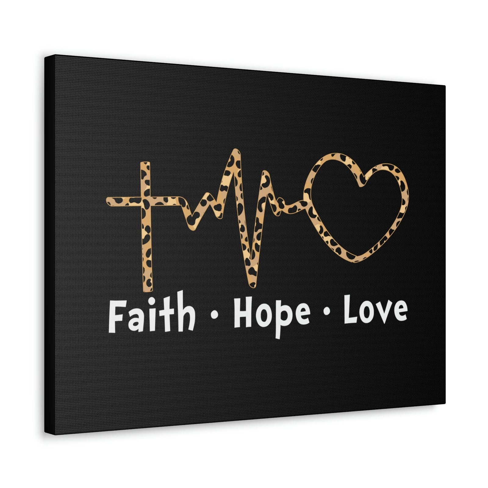 Scripture Walls Faith, Hope, Love 1 Corinthians 13:13 Heartbeart Christian Wall Art Bible Verse Print Ready to Hang Unframed-Express Your Love Gifts