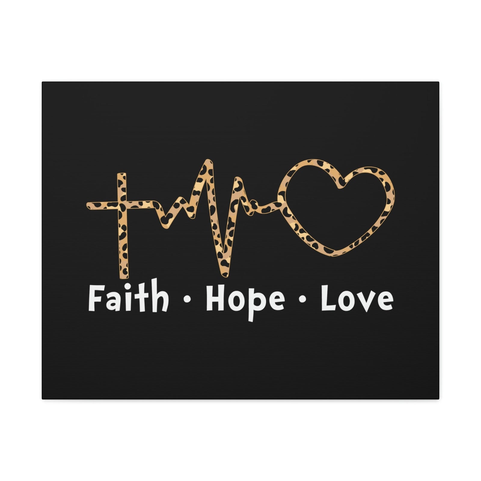 Scripture Walls Faith, Hope, Love 1 Corinthians 13:13 Heartbeart Christian Wall Art Bible Verse Print Ready to Hang Unframed-Express Your Love Gifts