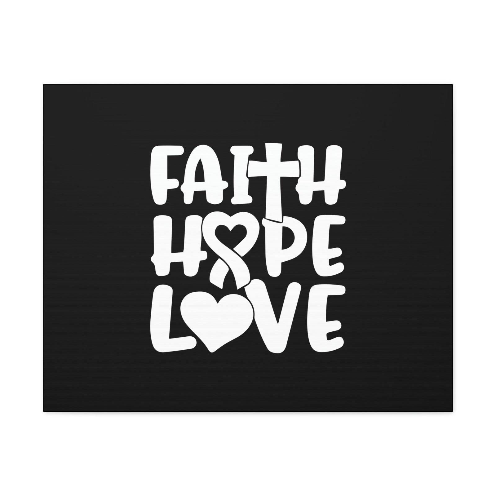 Scripture Walls Faith, Hope, Love 1 Corinthians 13:13 Ribbon Christian Wall Art Bible Verse Print Ready to Hang Unframed-Express Your Love Gifts