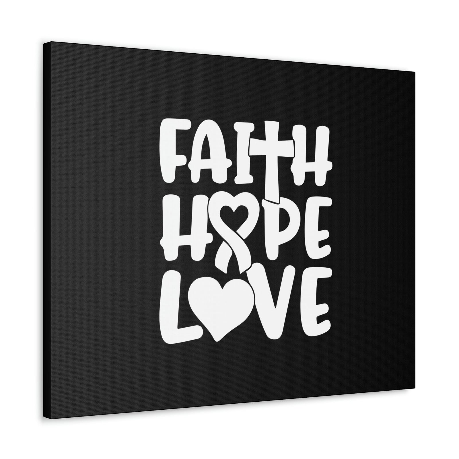Scripture Walls Faith, Hope, Love 1 Corinthians 13:13 Ribbon Christian Wall Art Bible Verse Print Ready to Hang Unframed-Express Your Love Gifts