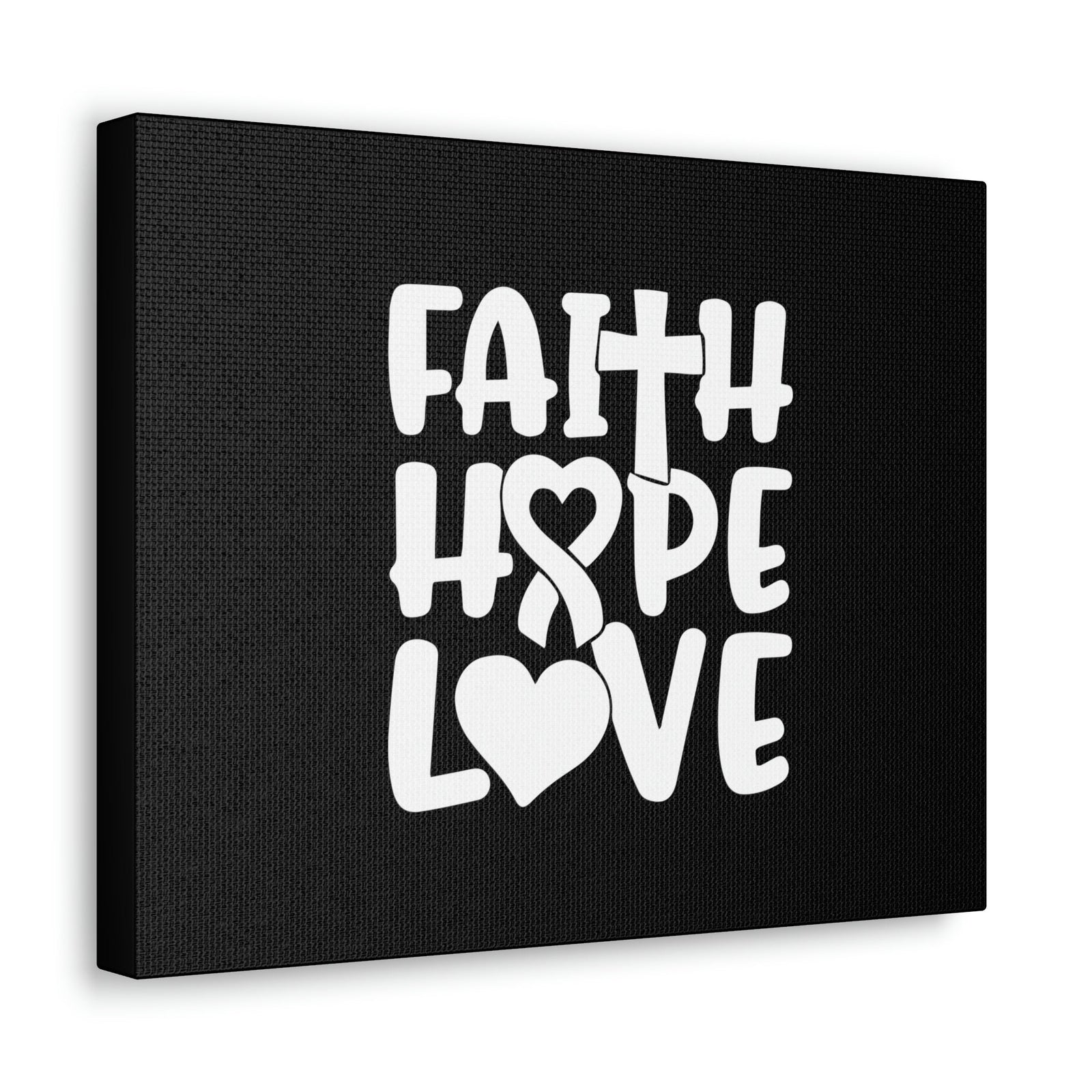 Scripture Walls Faith, Hope, Love 1 Corinthians 13:13 Ribbon Christian Wall Art Bible Verse Print Ready to Hang Unframed-Express Your Love Gifts