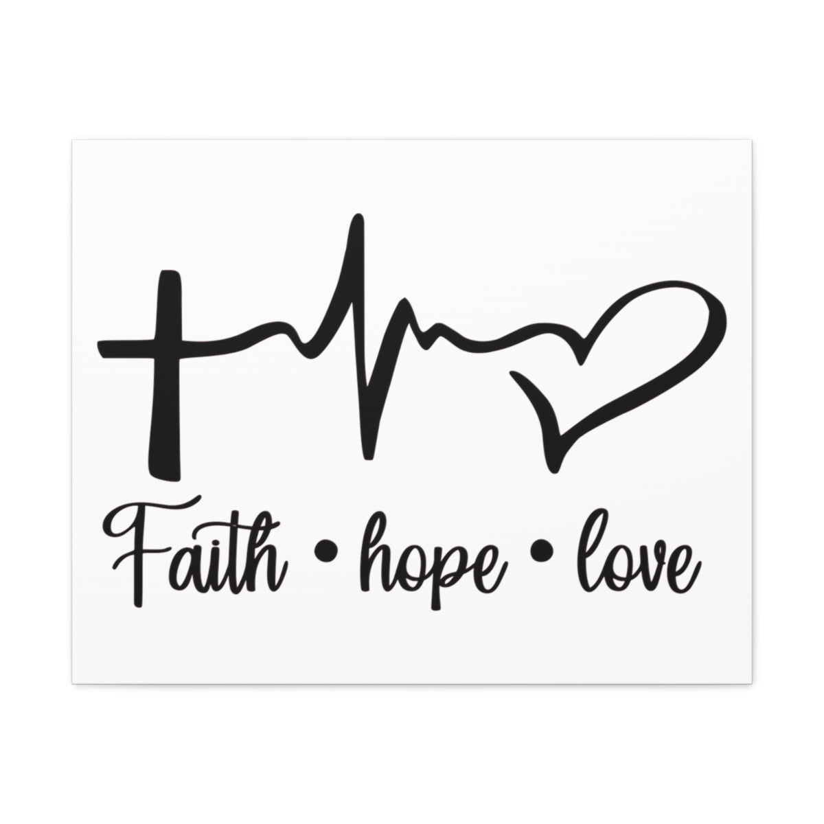 Scripture Walls Faith Hope Love Ephesians 4:5 Christian Wall Art Print Ready to Hang Unframed-Express Your Love Gifts
