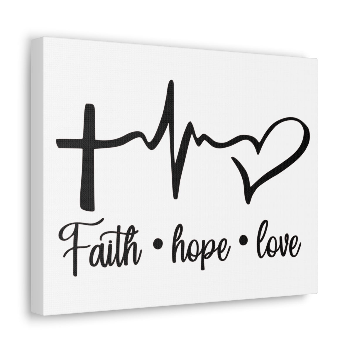 Scripture Walls Faith Hope Love Ephesians 4:5 Christian Wall Art Print Ready to Hang Unframed-Express Your Love Gifts
