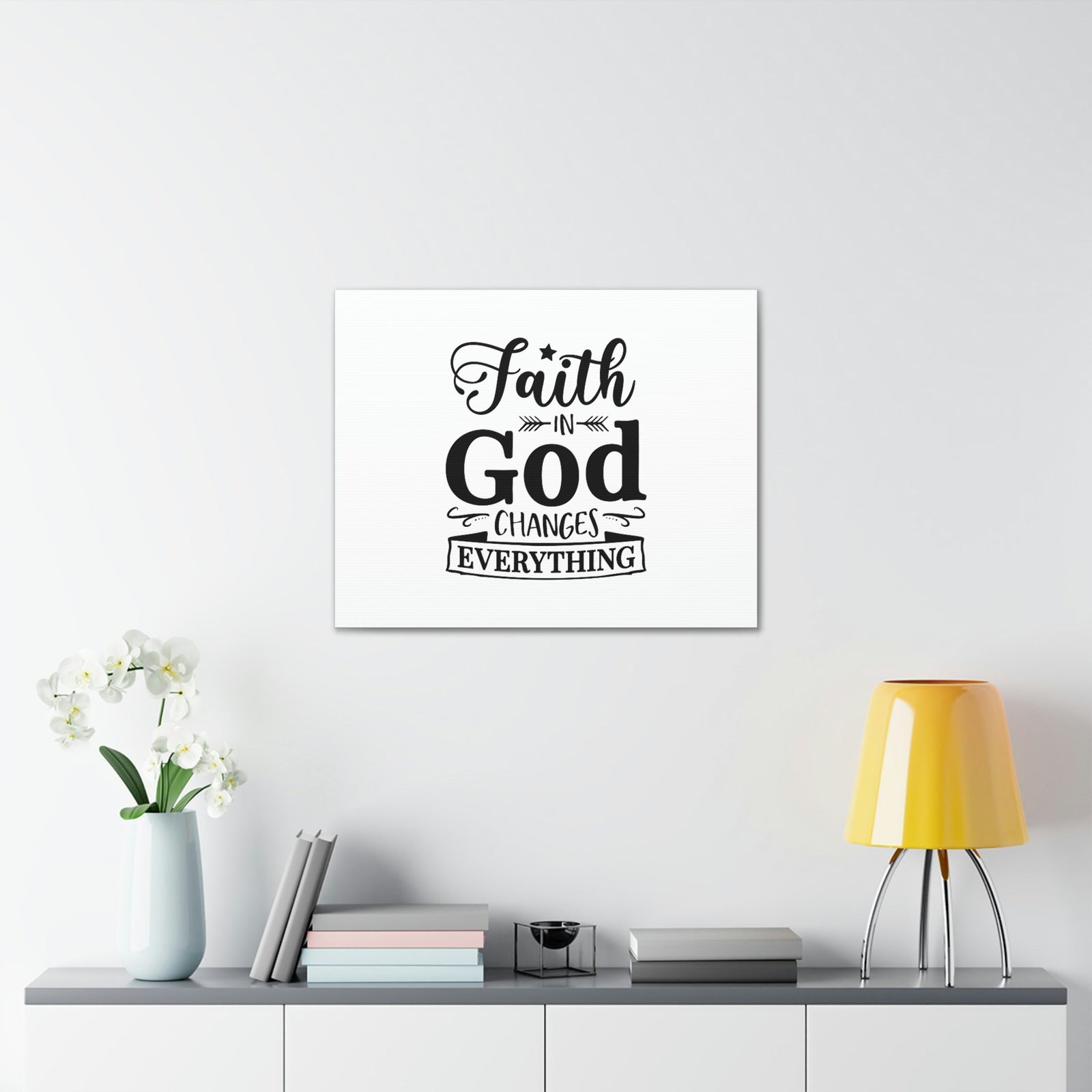 Scripture Walls Faith In God 2 Corinthians 5:17 White Arrow Christian Wall Art Bible Verse Print Ready to Hang Unframed-Express Your Love Gifts