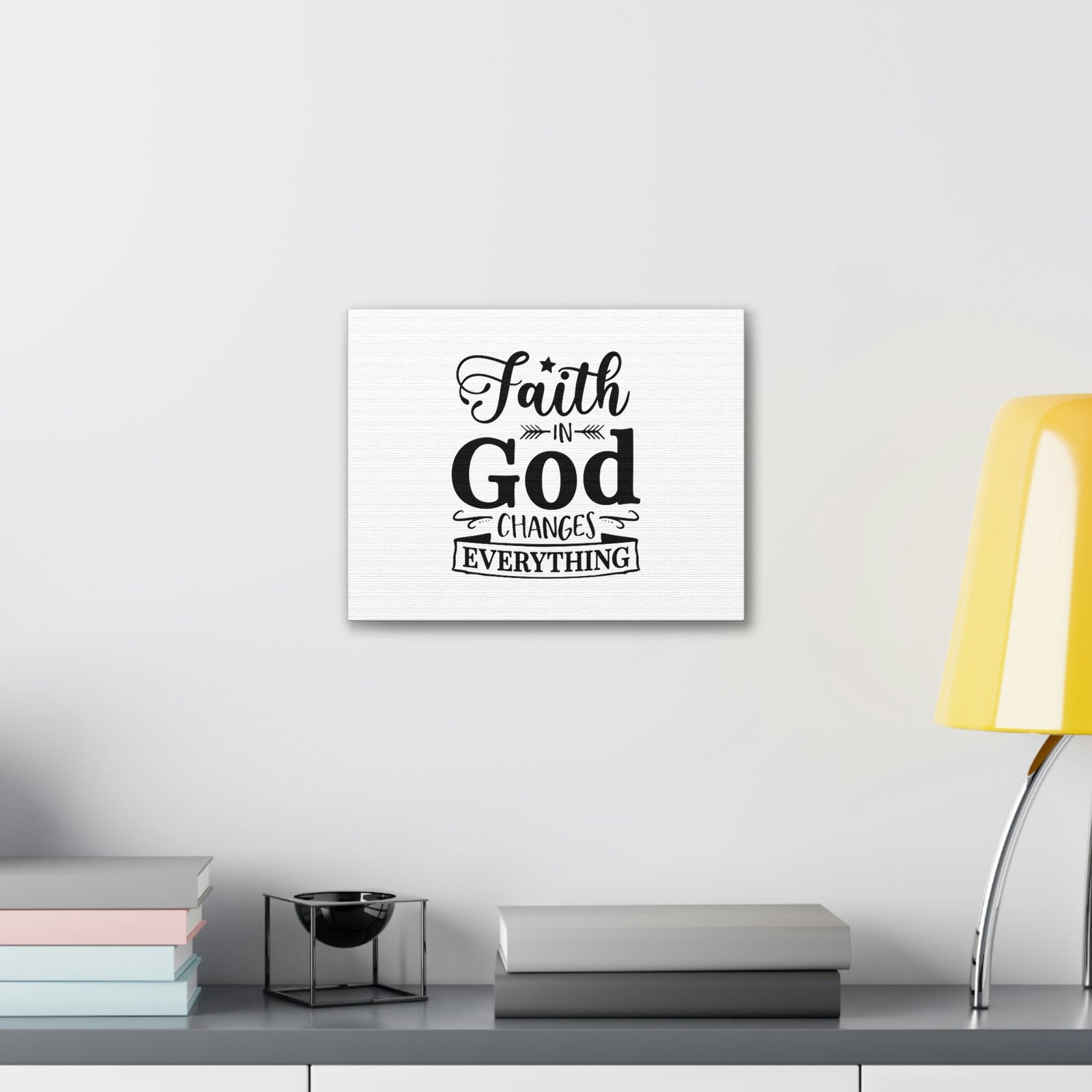 Scripture Walls Faith In God 2 Corinthians 5:17 White Arrow Christian Wall Art Bible Verse Print Ready to Hang Unframed-Express Your Love Gifts