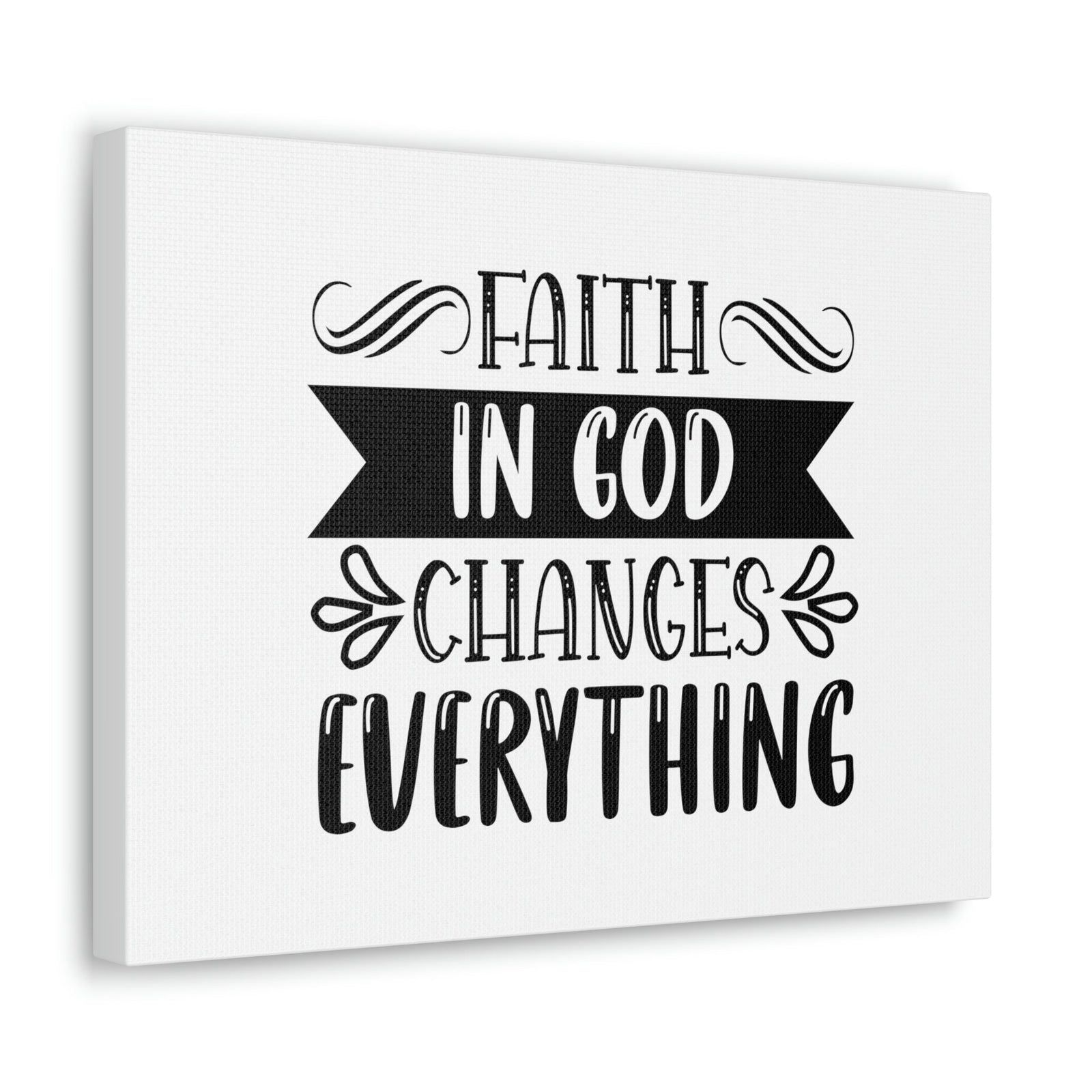Scripture Walls Faith In God Changes Everything 2 Corinthians 5:17 Christian Wall Art Bible Verse Print Ready to Hang Unframed-Express Your Love Gifts