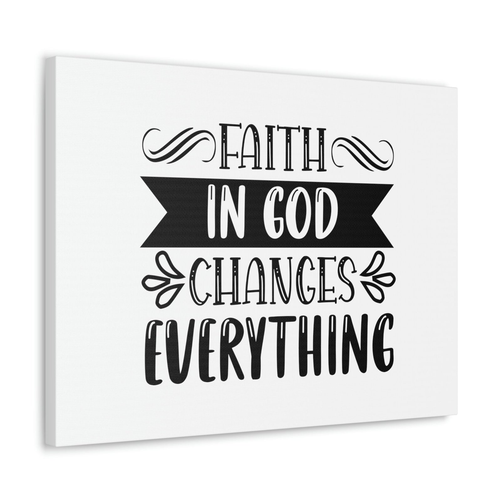 Scripture Walls Faith In God Changes Everything 2 Corinthians 5:17 Christian Wall Art Bible Verse Print Ready to Hang Unframed-Express Your Love Gifts
