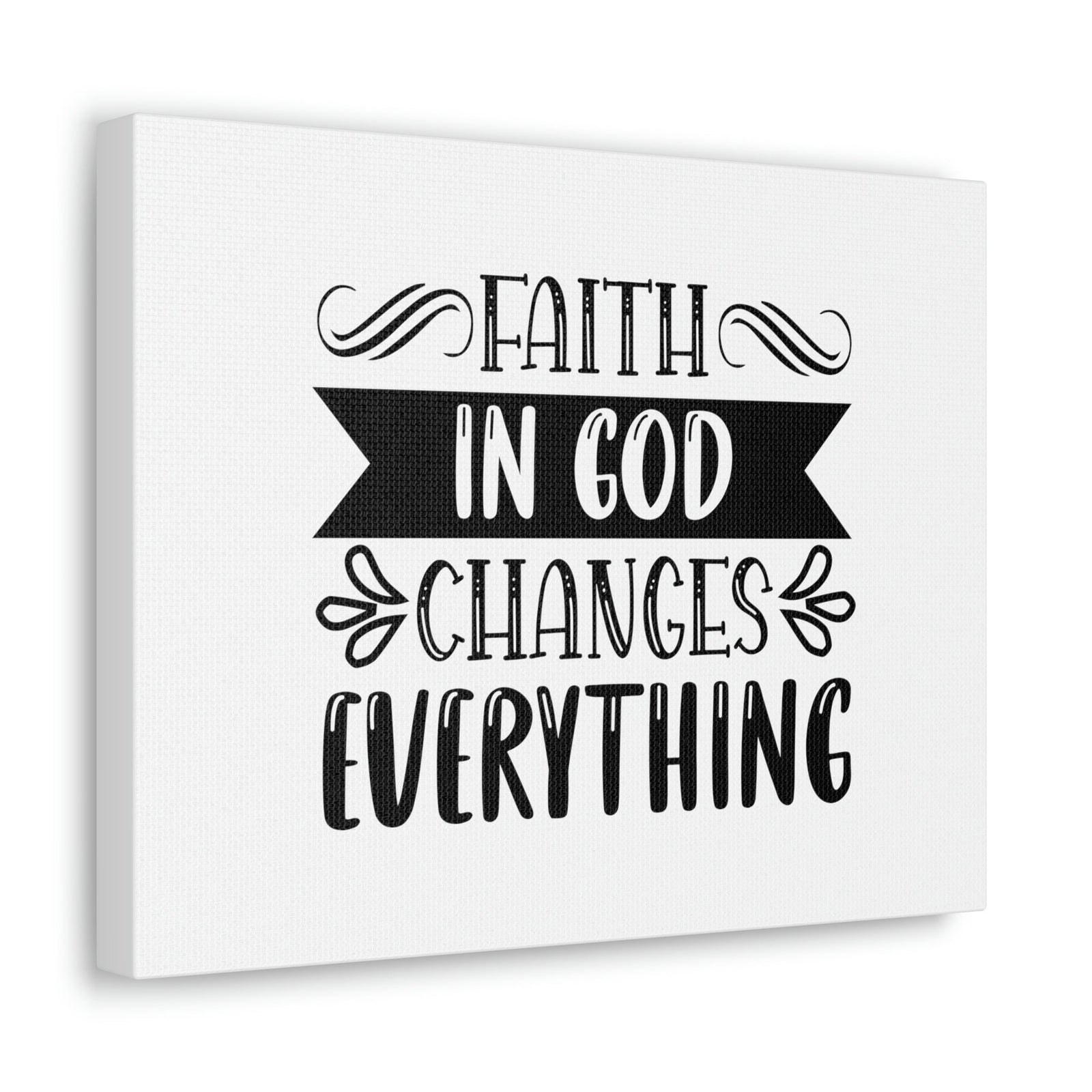 Scripture Walls Faith In God Changes Everything 2 Corinthians 5:17 Christian Wall Art Bible Verse Print Ready to Hang Unframed-Express Your Love Gifts