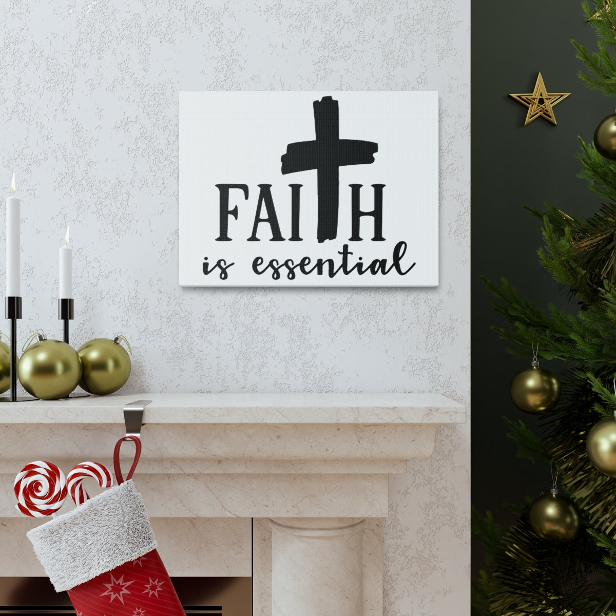Scripture Walls Faith Is Essential Hebrews 11:6 Christian Wall Art Print Ready to Hang Unframed-Express Your Love Gifts
