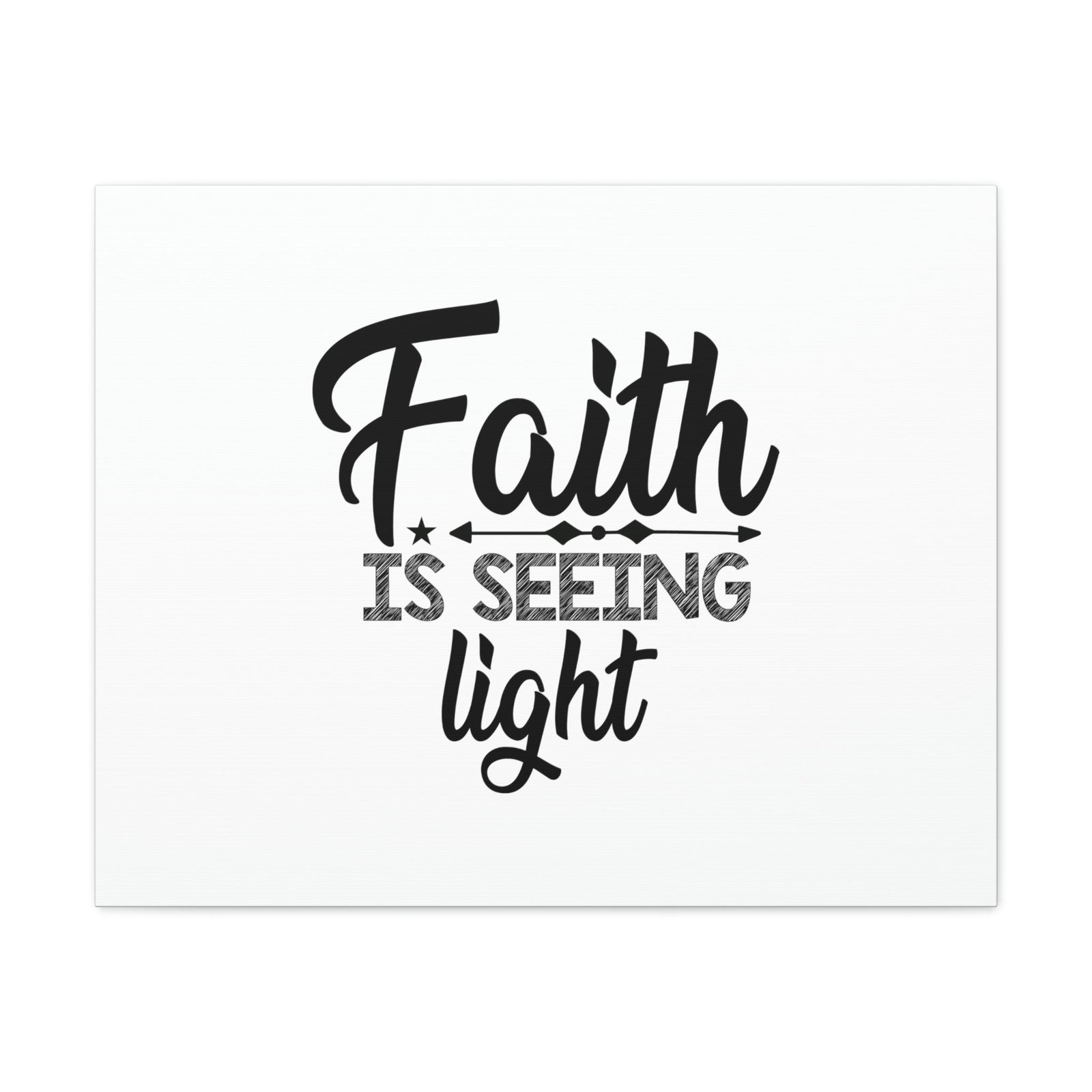 Scripture Walls Faith Is Seeing Light Hebrews 11:1 Christian Wall Art Bible Verse Print Ready to Hang Unframed-Express Your Love Gifts