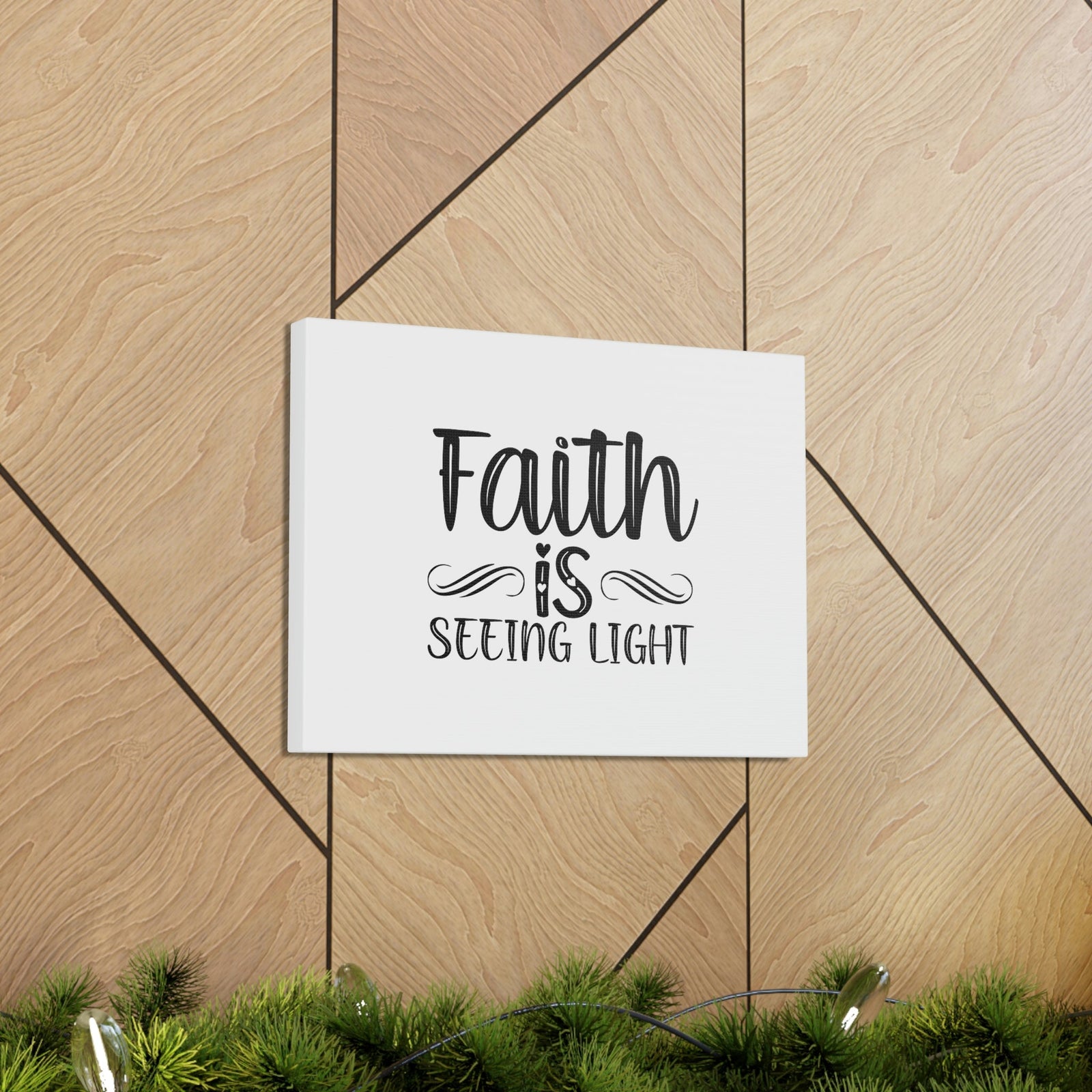 Scripture Walls Faith Is Seeing Light Hebrews 11:1 Christian Wall Art Bible Verse Print Ready to Hang Unframed-Express Your Love Gifts