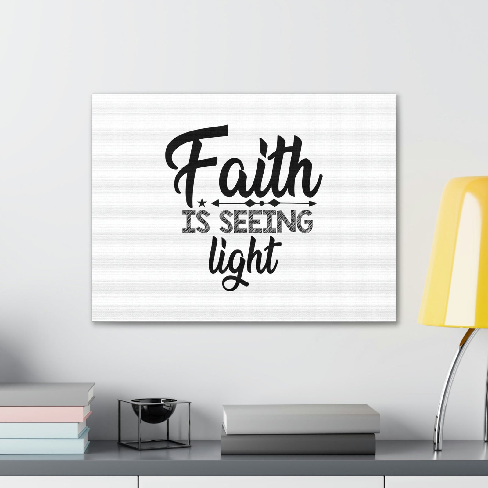Scripture Walls Faith Is Seeing Light Hebrews 11:1 Christian Wall Art Bible Verse Print Ready to Hang Unframed-Express Your Love Gifts