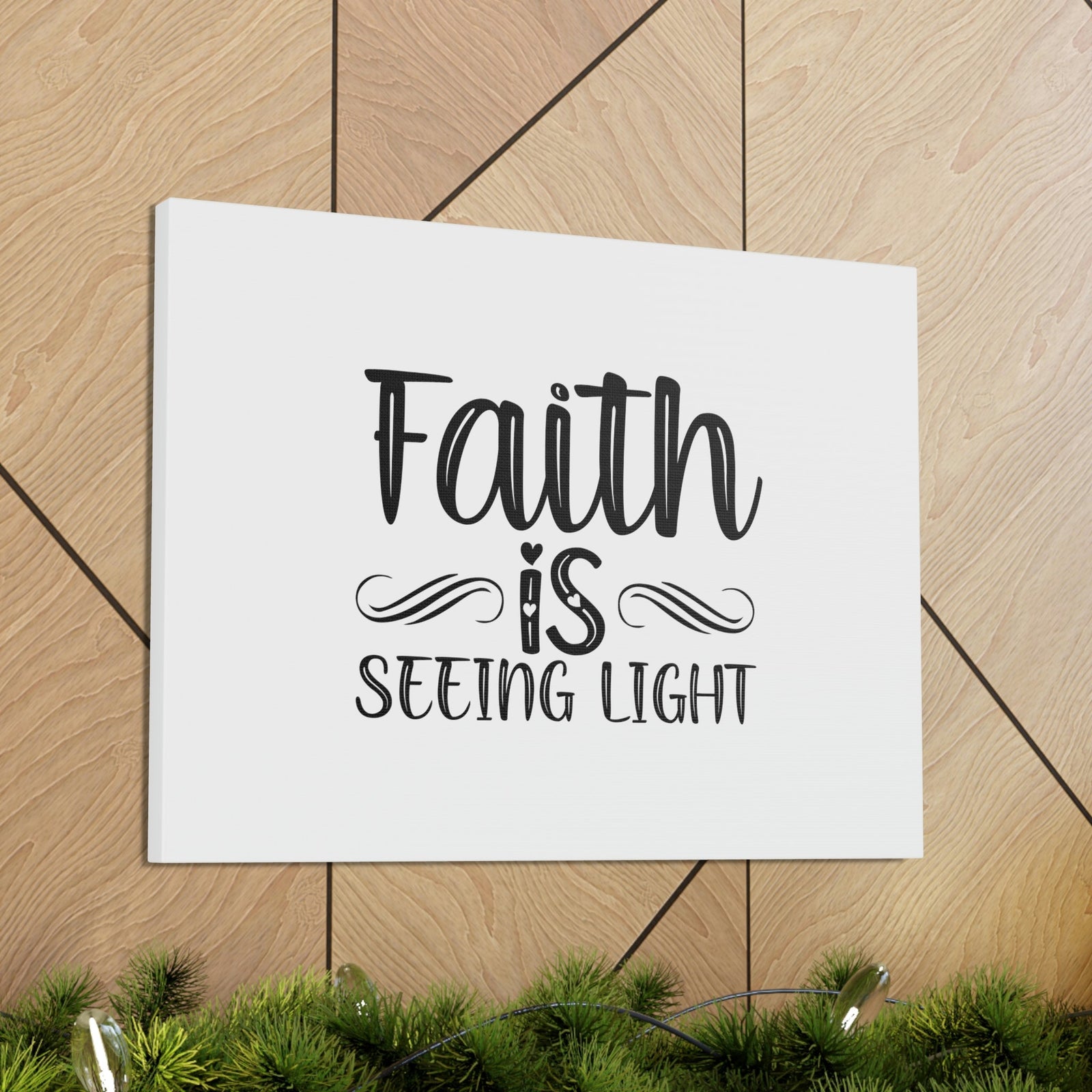Scripture Walls Faith Is Seeing Light Hebrews 11:1 Christian Wall Art Bible Verse Print Ready to Hang Unframed-Express Your Love Gifts