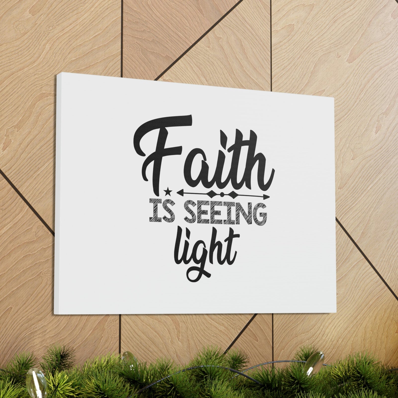 Scripture Walls Faith Is Seeing Light Hebrews 11:1 Christian Wall Art Bible Verse Print Ready to Hang Unframed-Express Your Love Gifts