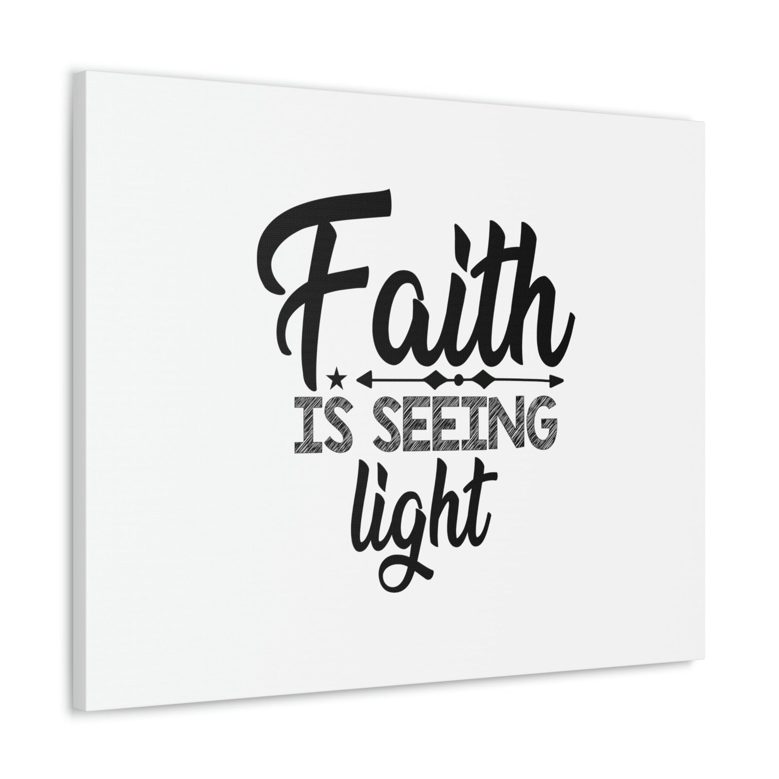 Scripture Walls Faith Is Seeing Light Hebrews 11:1 Christian Wall Art Bible Verse Print Ready to Hang Unframed-Express Your Love Gifts