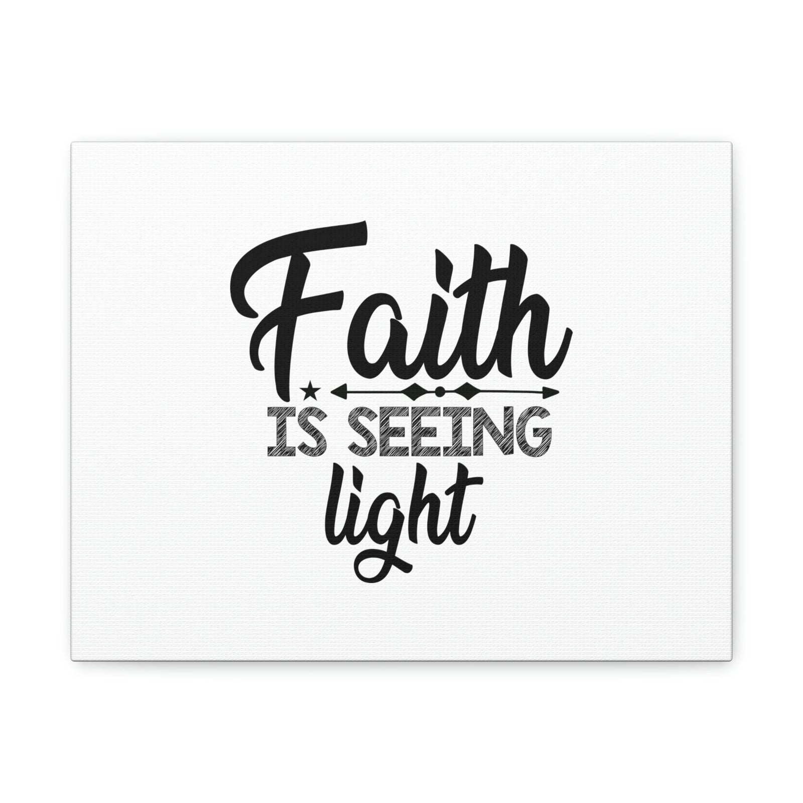 Scripture Walls Faith Is Seeing Light Hebrews 11:1 Christian Wall Art Bible Verse Print Ready to Hang Unframed-Express Your Love Gifts