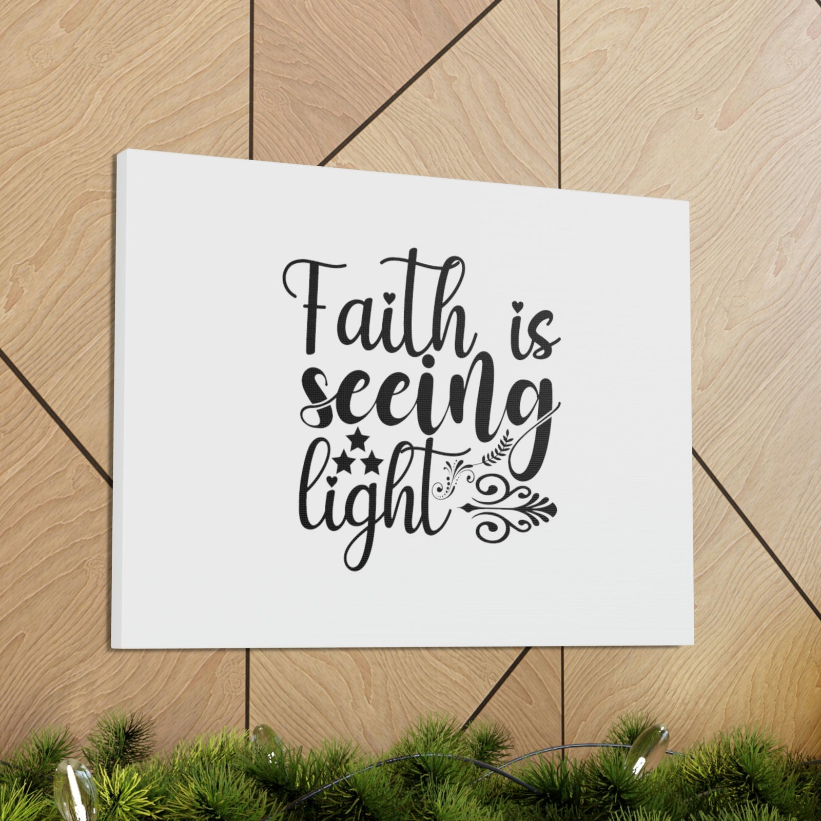 Scripture Walls Faith Is Seeing Light Hebrews 11:1 Stars Christian Wall Art Bible Verse Print Ready to Hang Unframed-Express Your Love Gifts