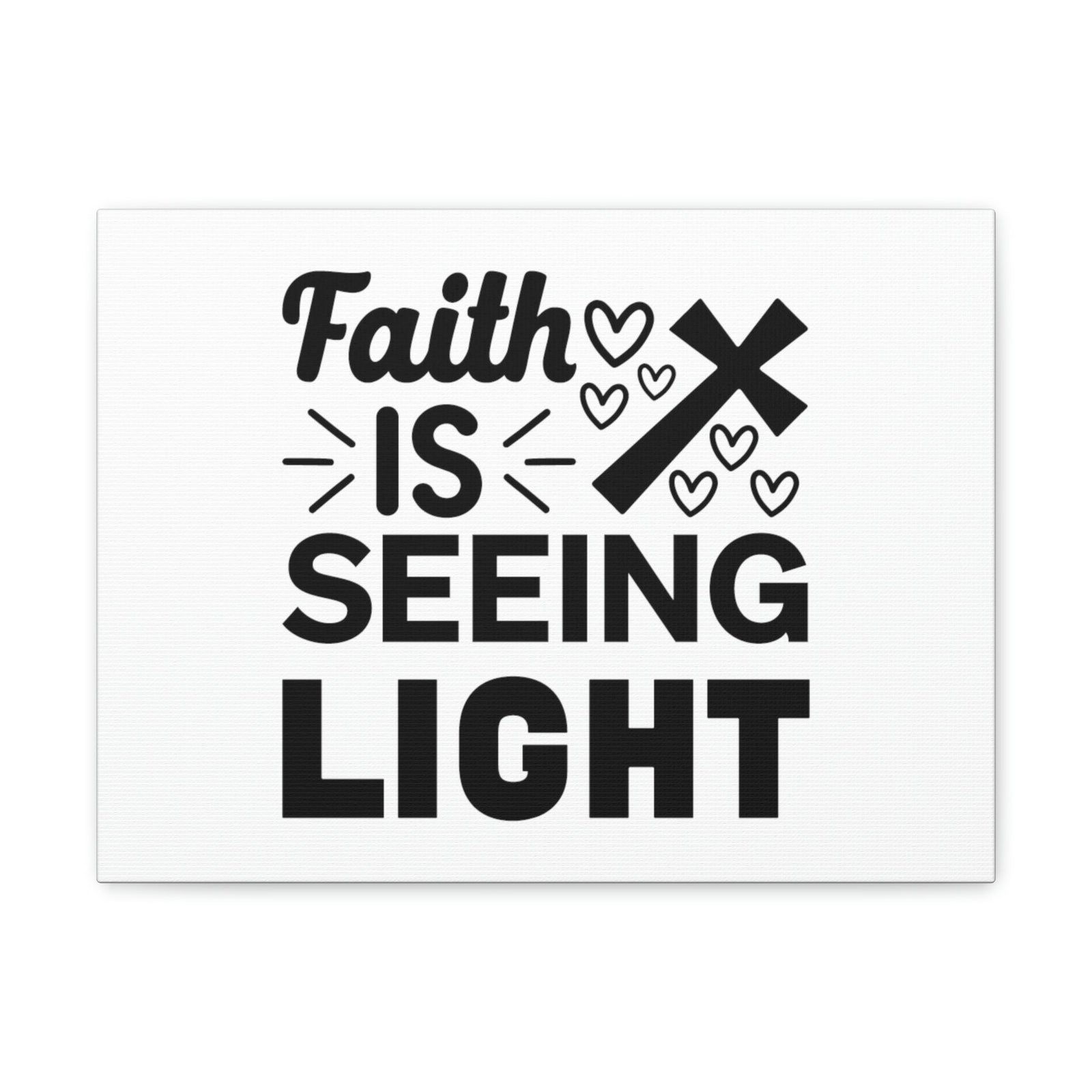 Scripture Walls Faith Is Seeing Light John 8:12 Cross Christian Wall Art Bible Verse Print Ready to Hang Unframed-Express Your Love Gifts