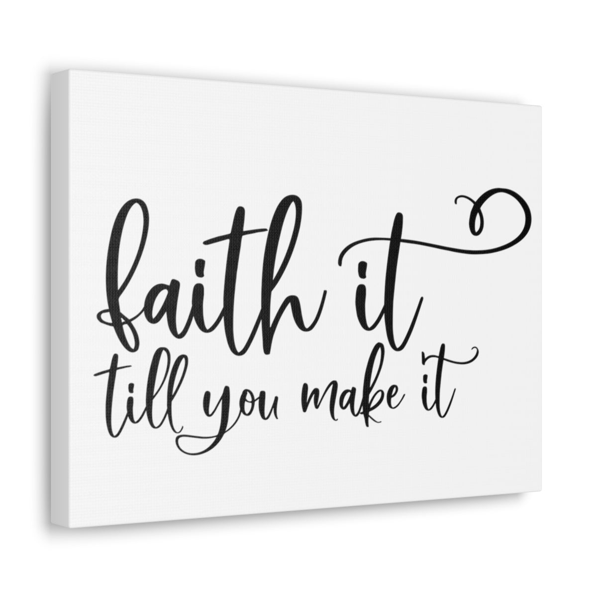 Scripture Walls Faith It Till You Make It Isaiah 26:4 Christian Wall Art Print Ready to Hang Unframed-Express Your Love Gifts