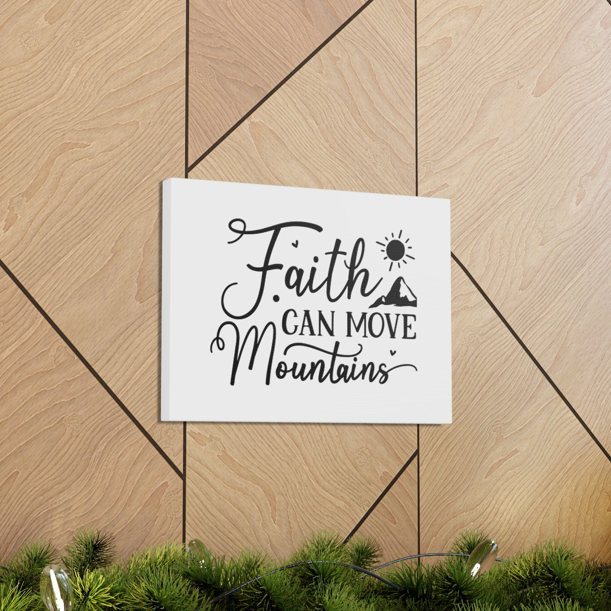 Scripture Walls Faith Mountains Mark 9:23 Christian Wall Art Bible Verse Print Ready to Hang Unframed-Express Your Love Gifts