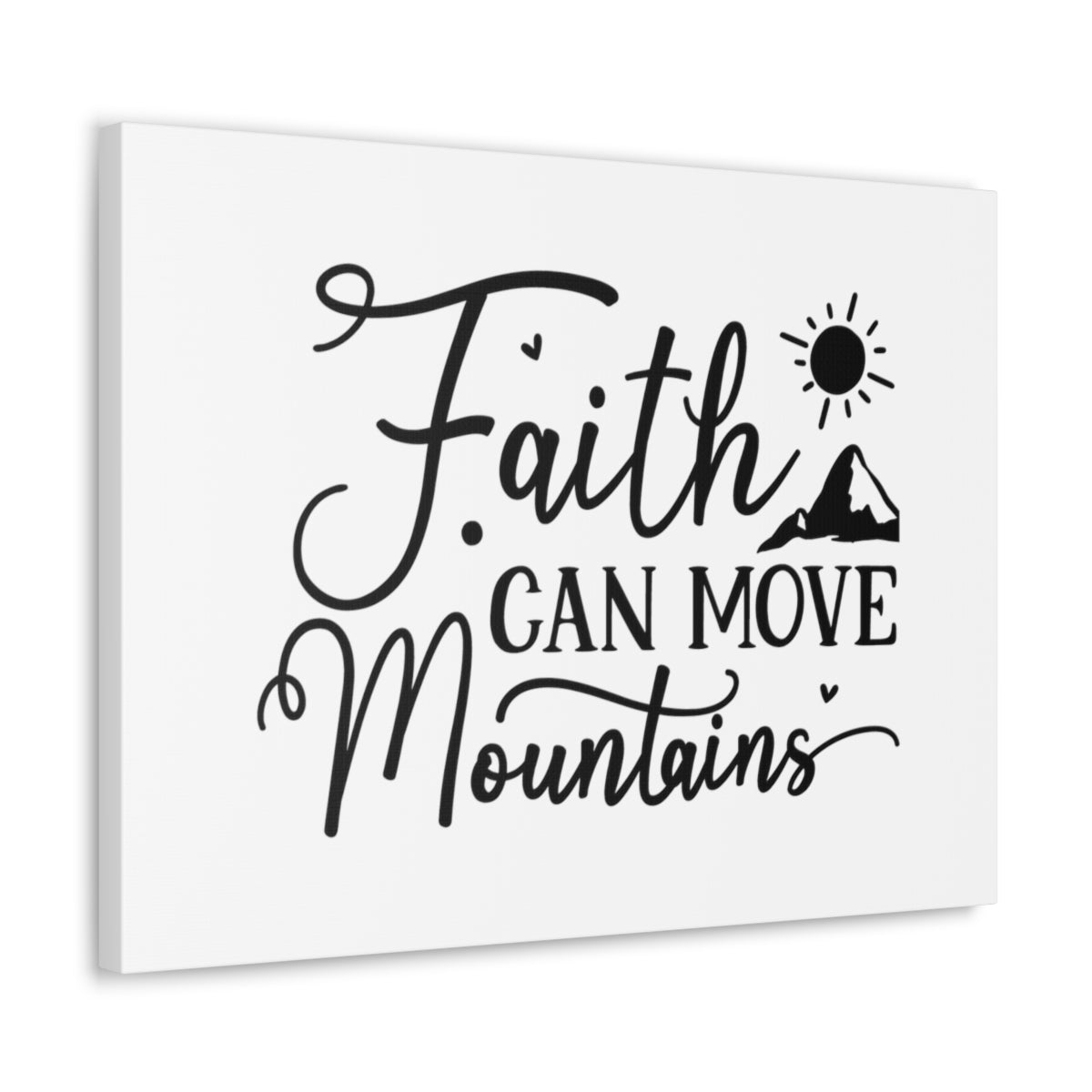 Scripture Walls Faith Mountains Mark 9:23 Christian Wall Art Bible Verse Print Ready to Hang Unframed-Express Your Love Gifts